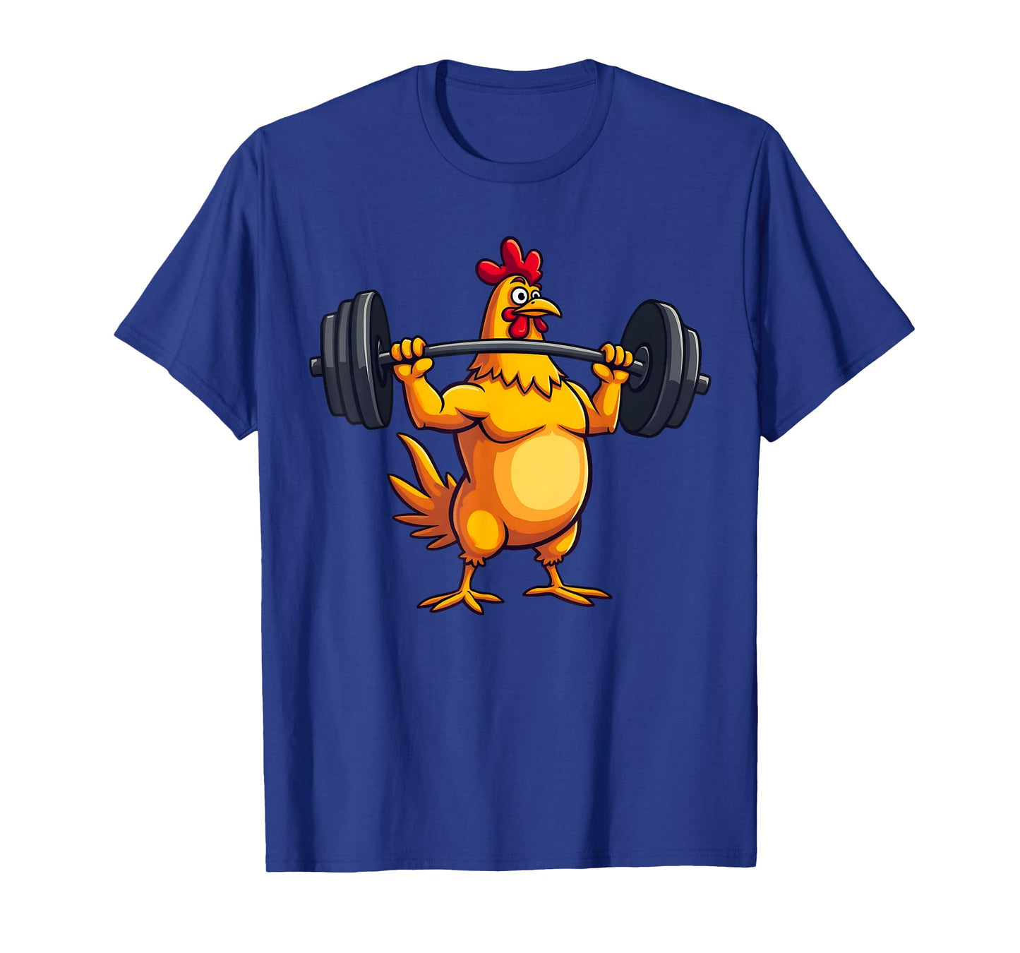Funny Chicken Workout Gym Fitness Weightlifting T-Shirt