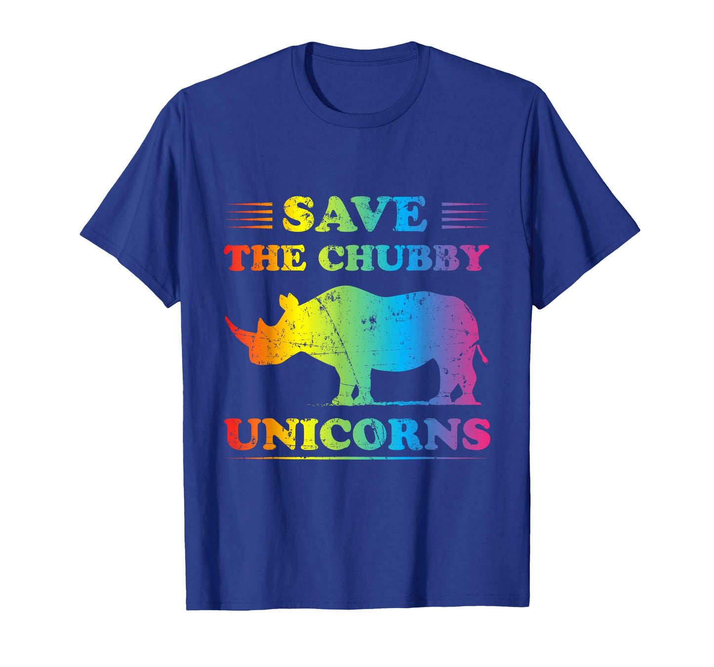 Save The Chubby Unicorns Rainbow T Shirt