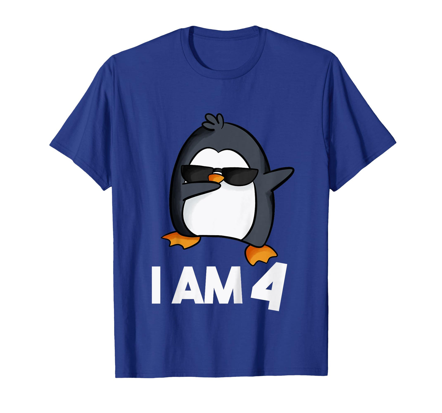 Penguin Birthday Shirt 4 Years Old Birthday Outfit Kids T-Shirt
