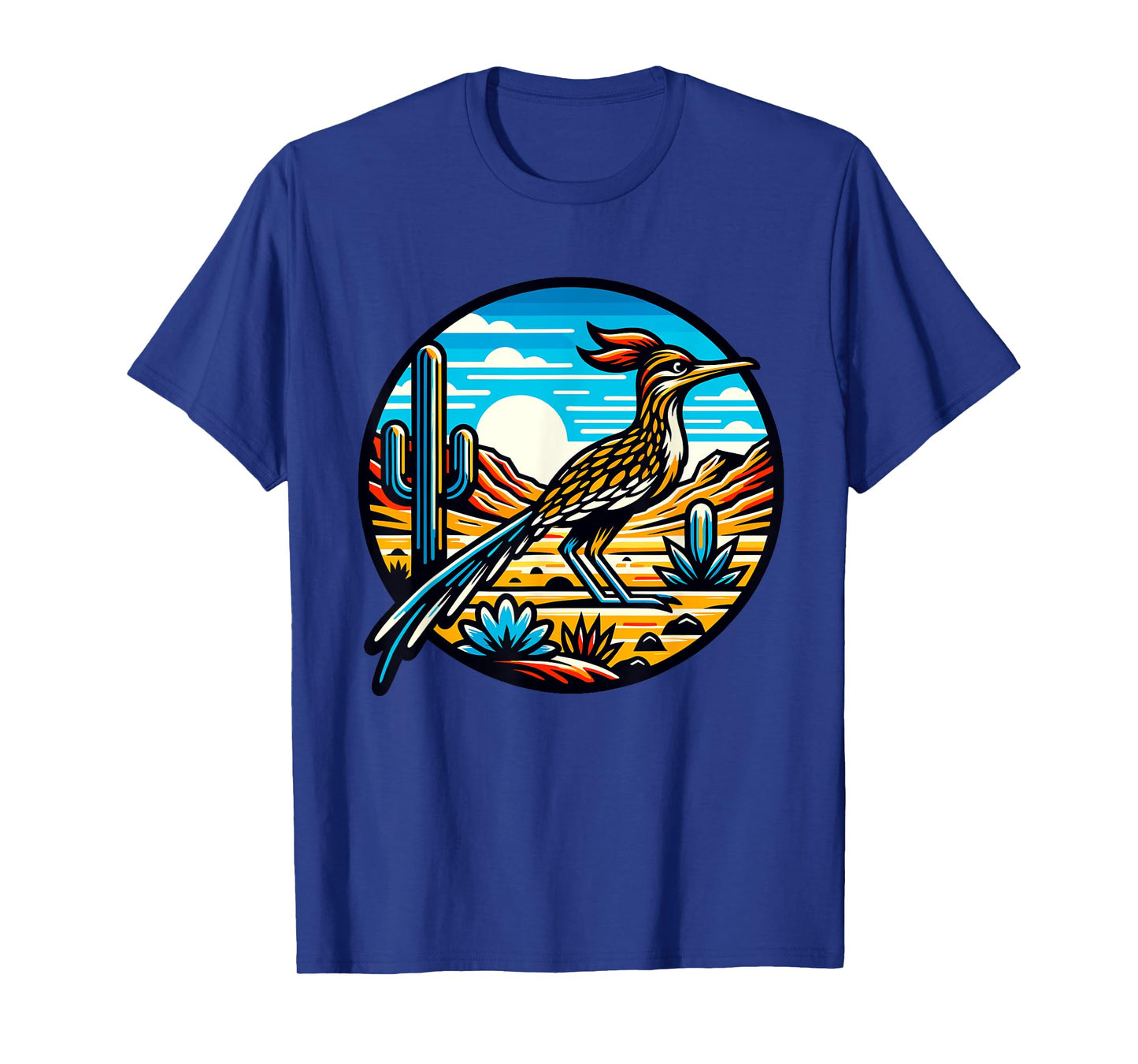 Roadrunner Desert Cactus Chapparal Bird T-Shirt