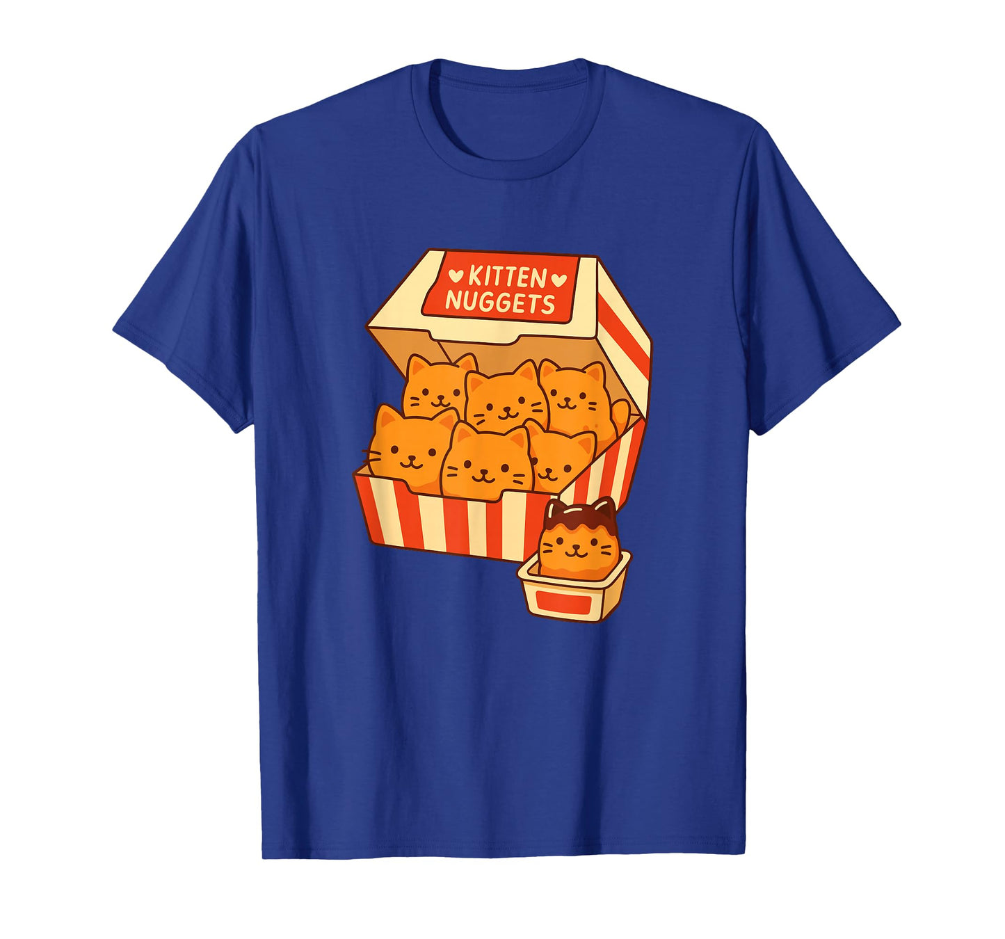 Funny Cat Owner Tee Kitten Nuggets Food Chicken Nugget T-Shirt