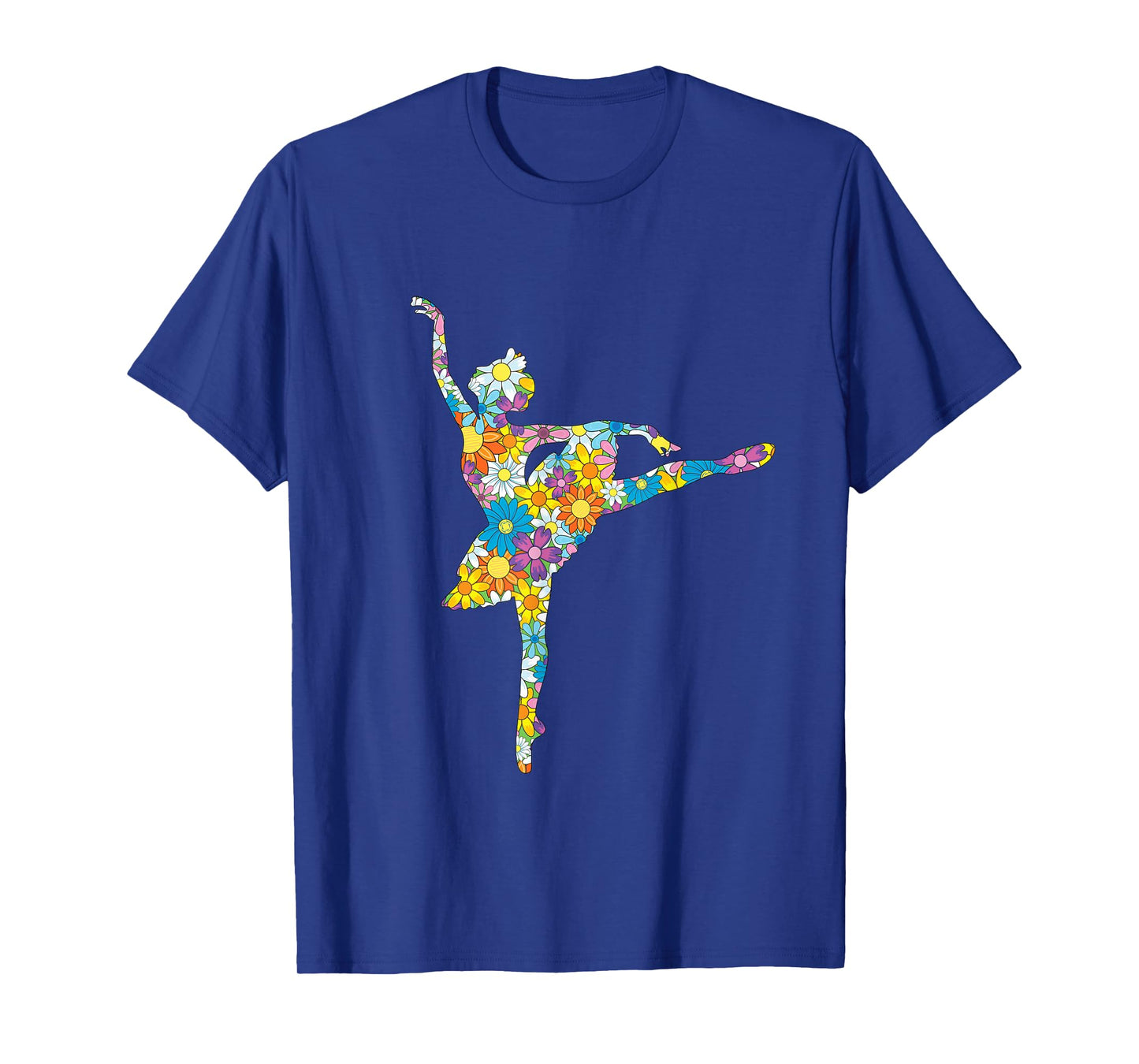 Colorful Flower Ballet Teacher Ballerina Choreographer Girl T-Shirt