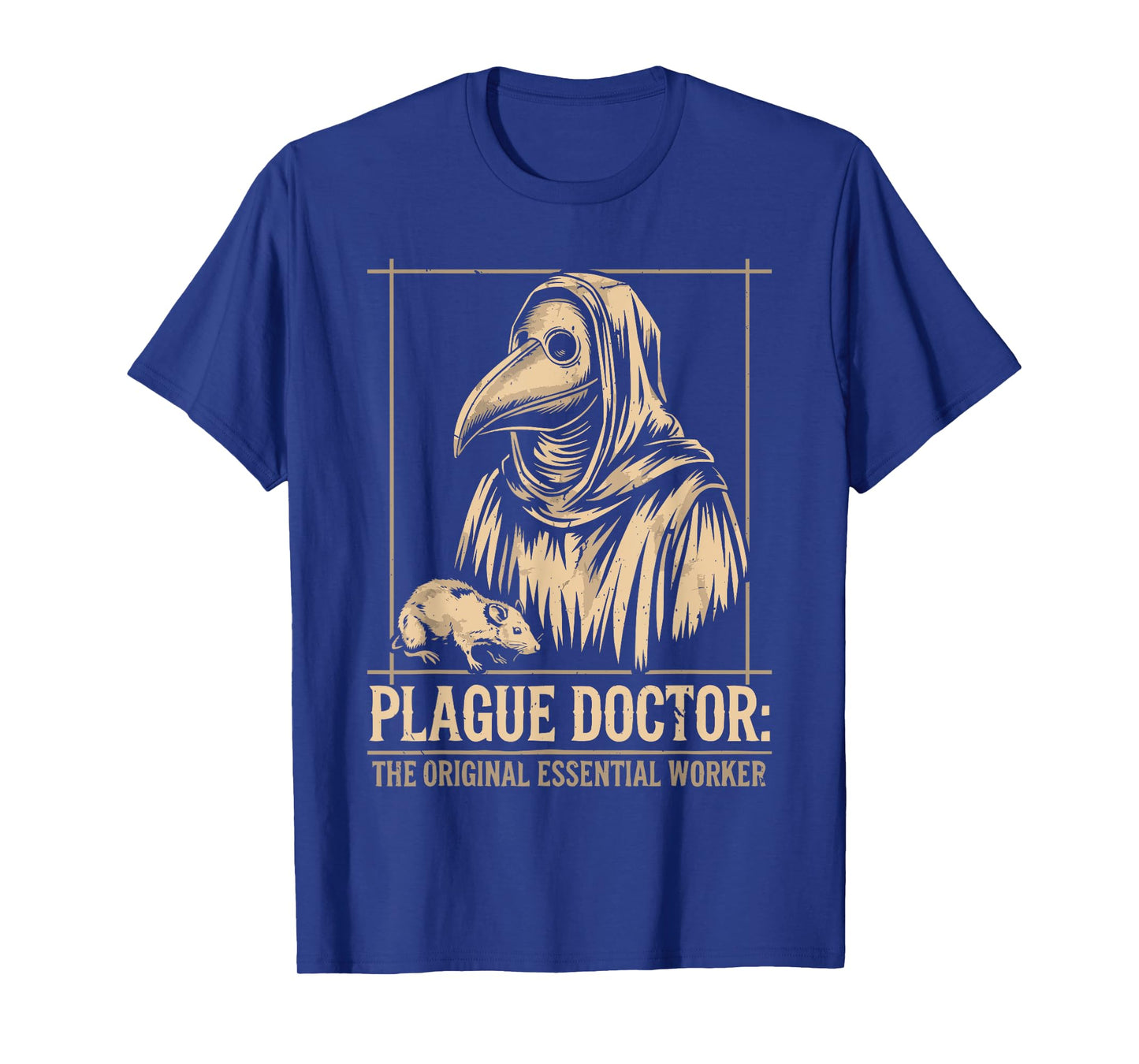 Plague Doctor Epidemic Gothic Bird Mask Medicines Physician T-Shirt