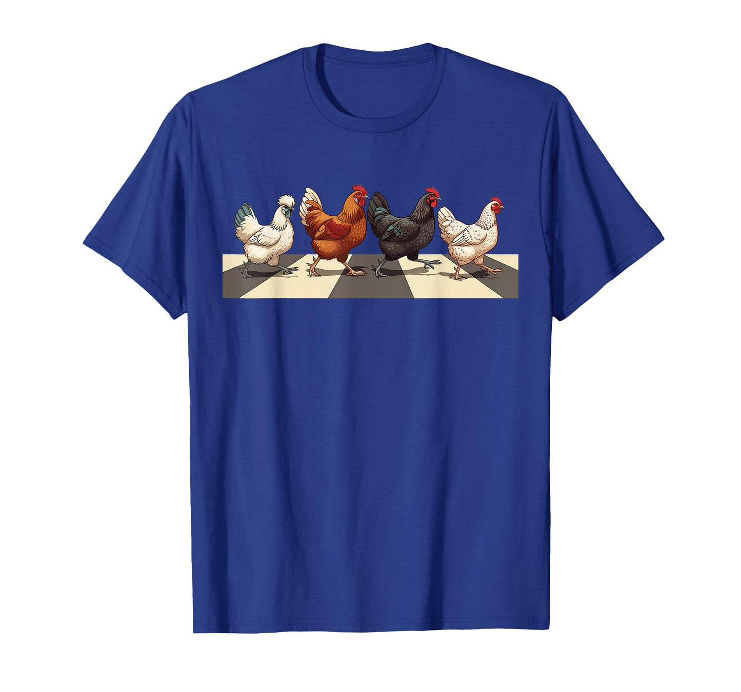 Chickens Crossing Road Parody Lover Funny Chicken T-Shirt