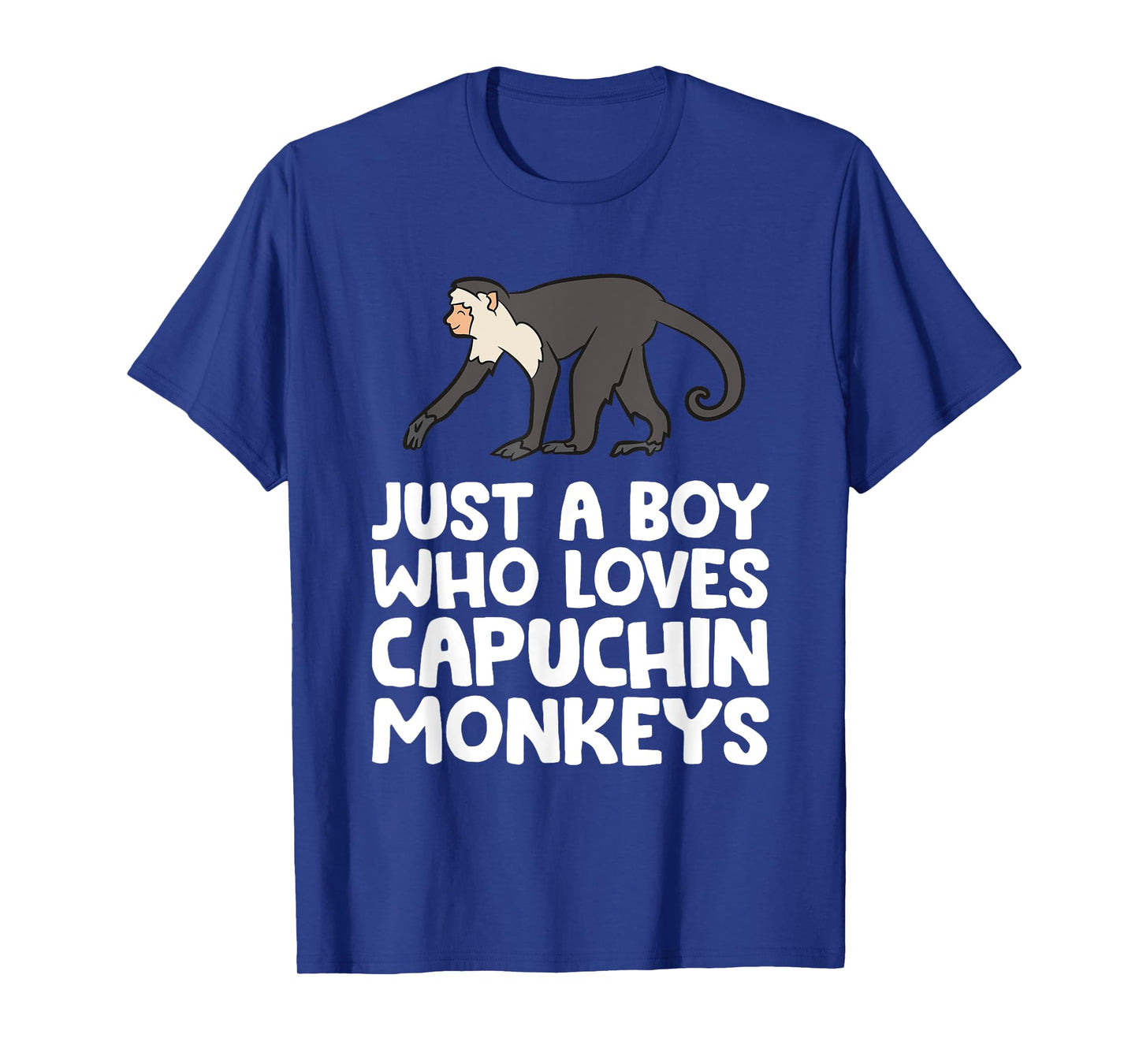 Just a Boy Who Loves Capuchin Monkeys T-Shirt