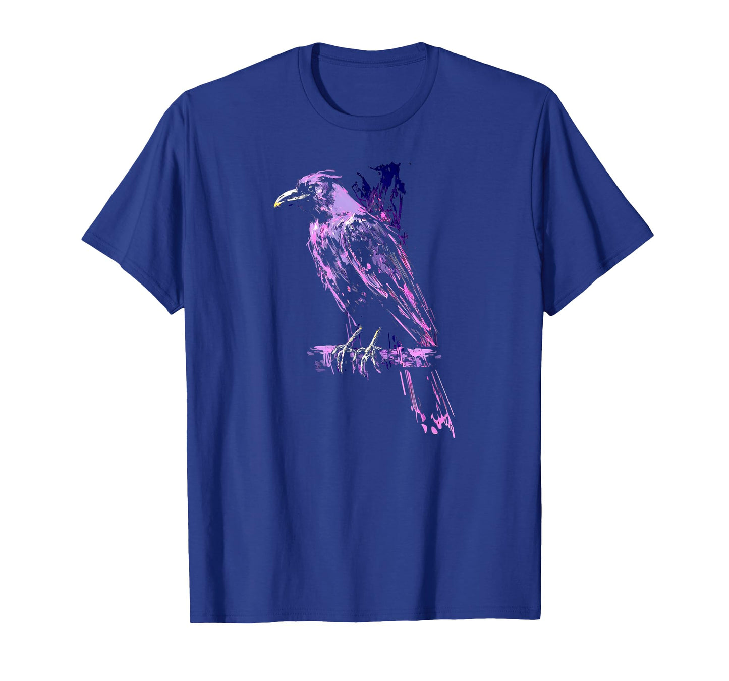 Mystical Raven Black Crow Bird Illustration T-Shirt