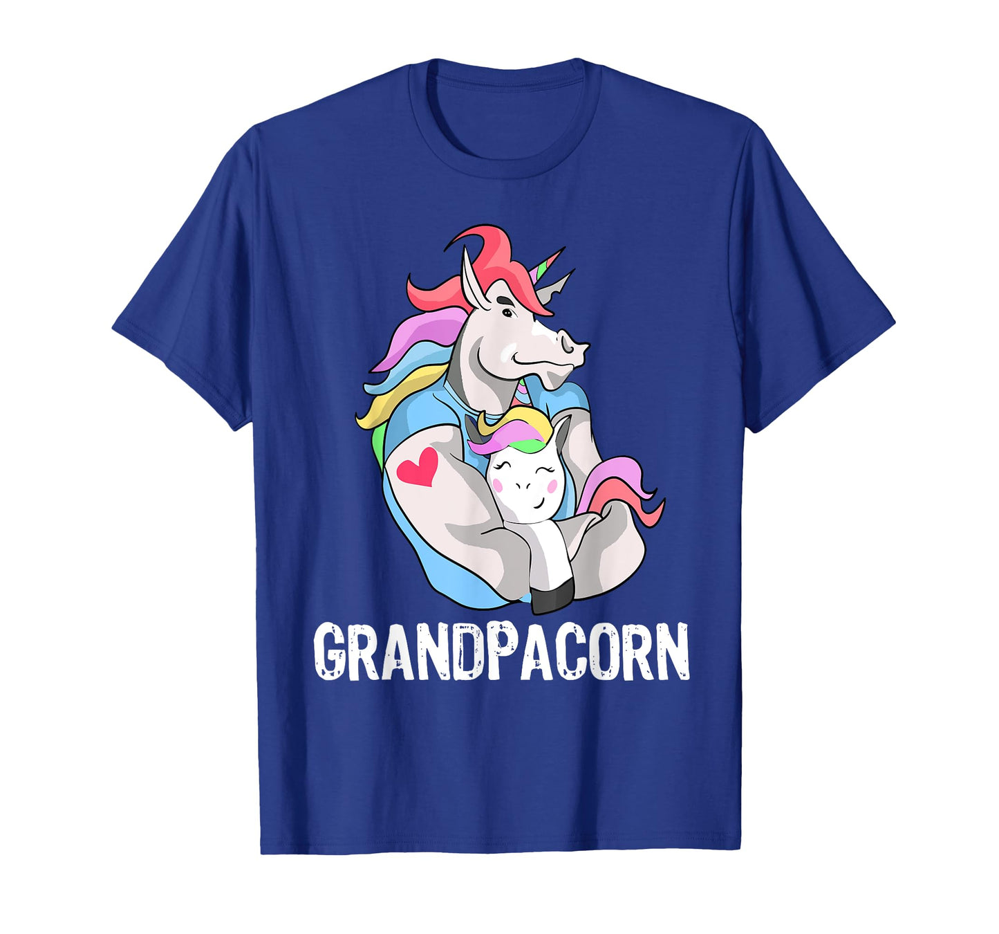 Mens Grandpacorn Unicorn Grandpa and Grandson T-Shirt