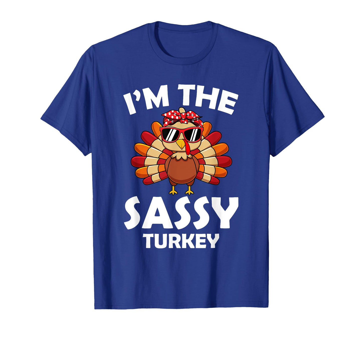 Sassy Turkey Family Group Matching Thanksgiving Party T-Shirt