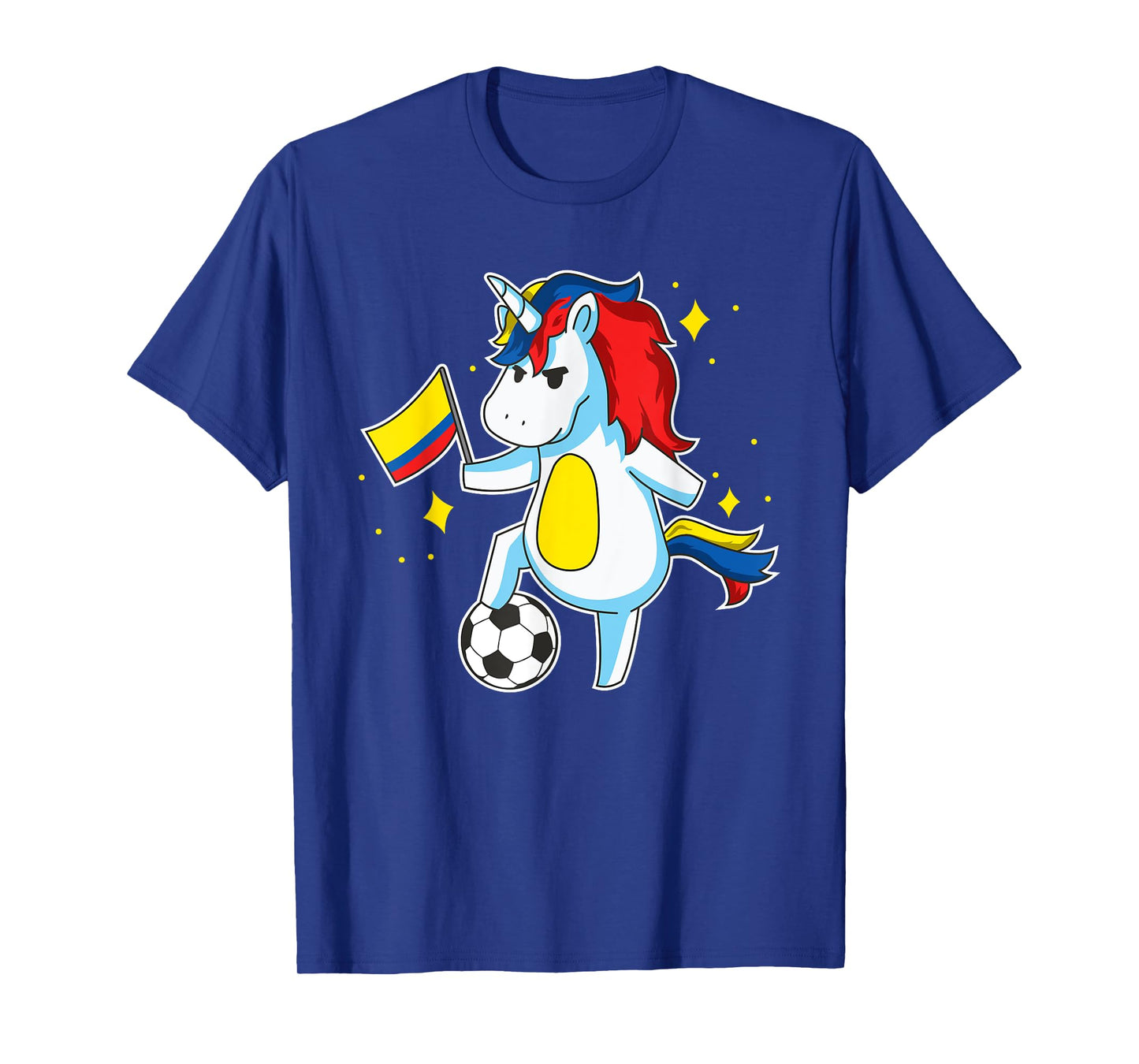 Soccer Unicorn Colombia Jersey Design Colombian Football T-Shirt