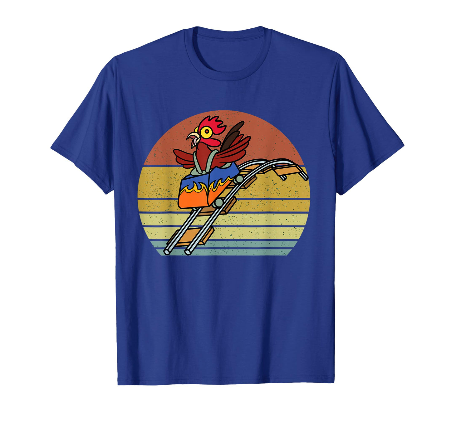 Roller Coaster Chicken Theme Amusement Park Enthusiast funny T-Shirt