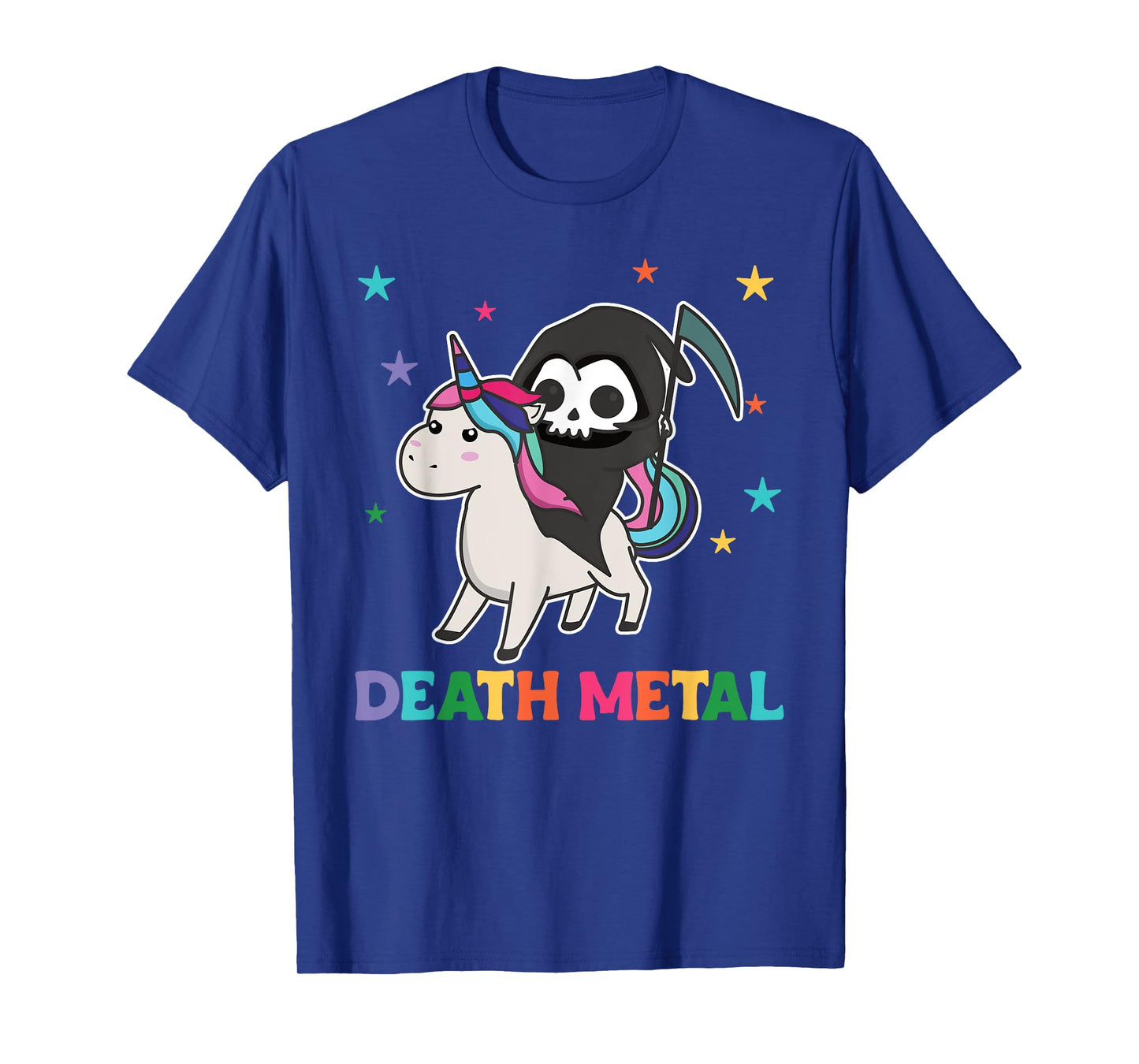Death Metal Rock Music - death riding unicorn funny unicorns T-Shirt