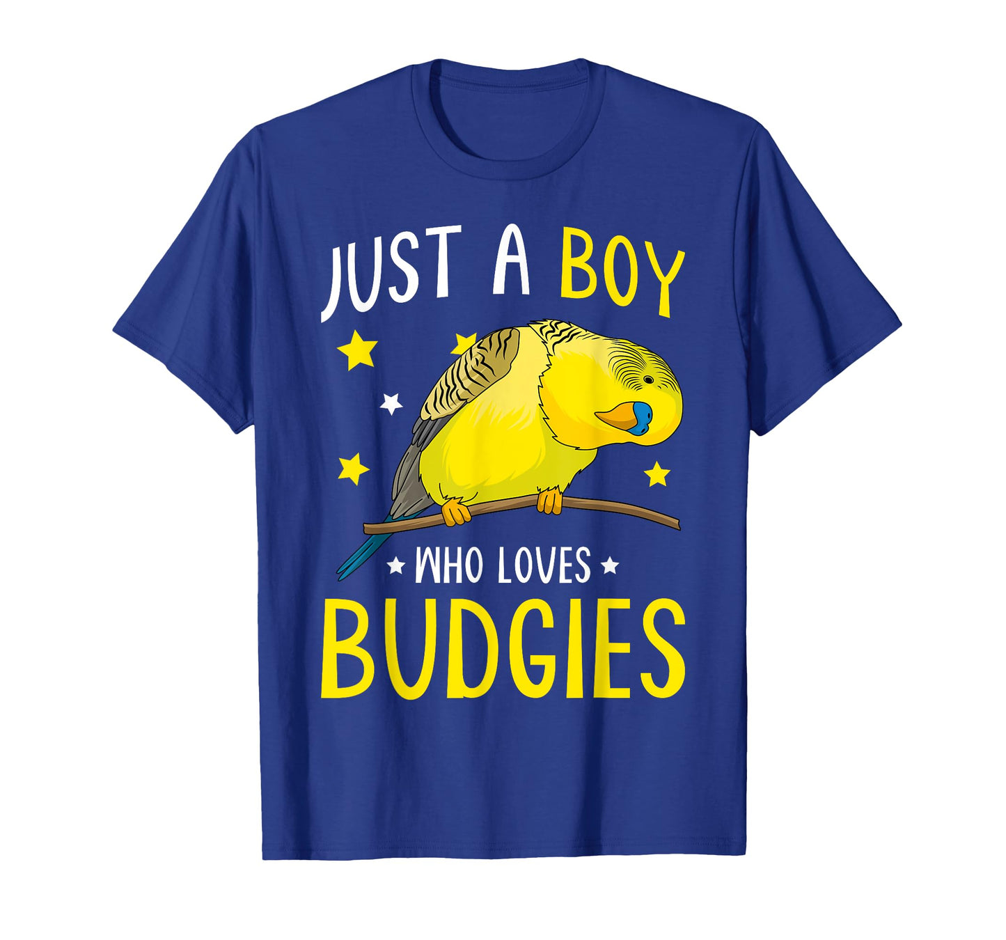 Just A Boy Who Loves Budgies Parakeet Budgerigar Boys T-Shirt