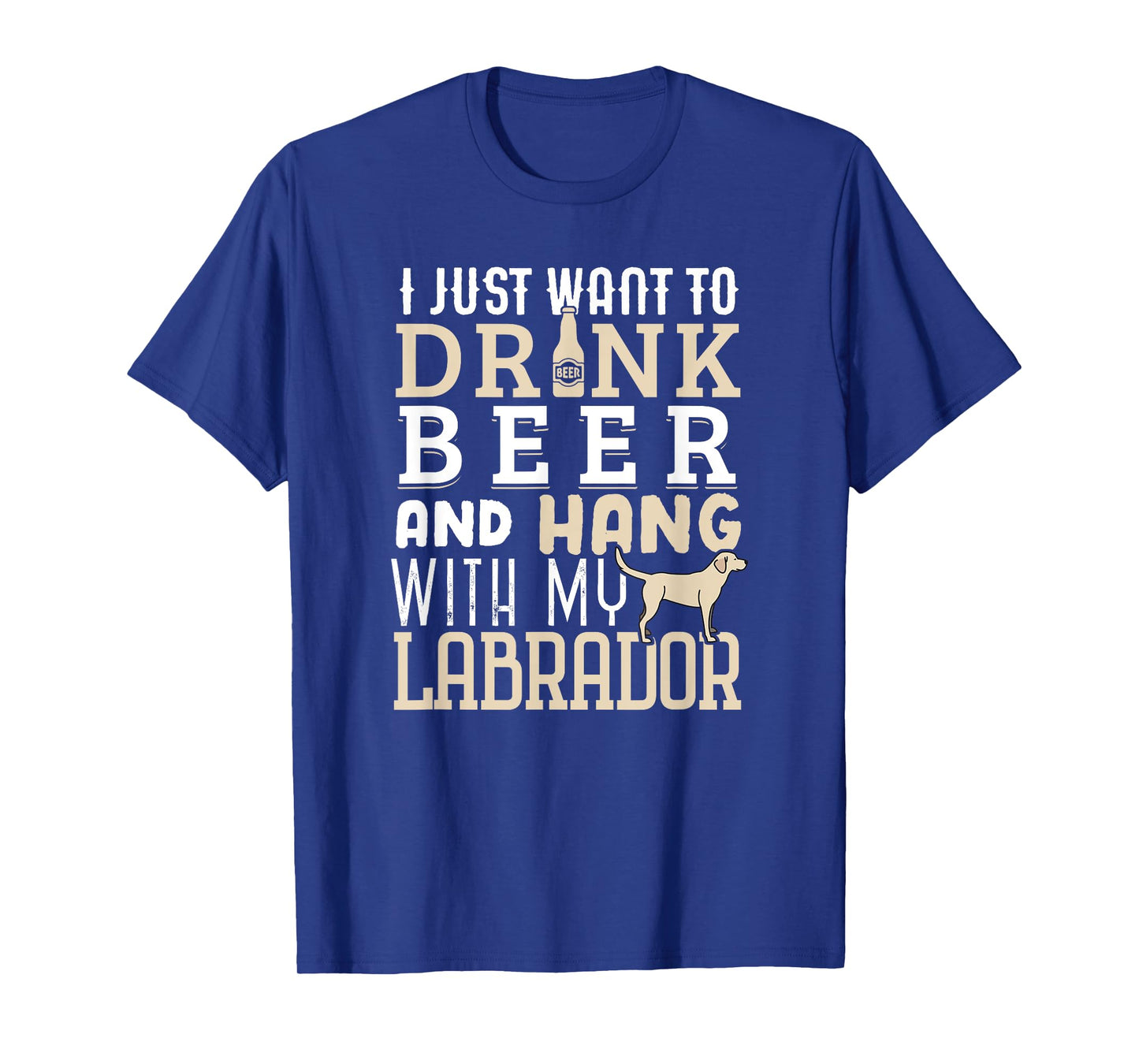 Funny Labrador Dad Shirt Father's Day Lab Retriever & Beer T-Shirt for Men Women