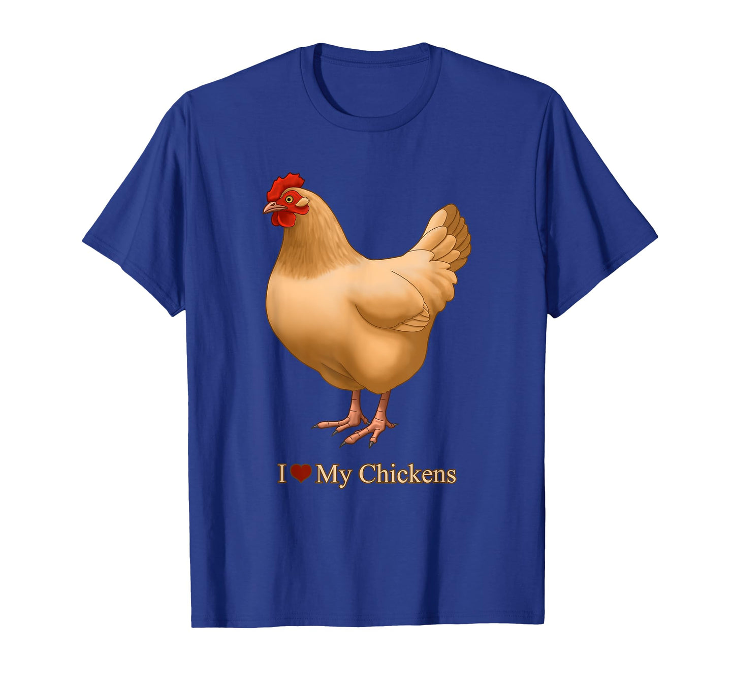 I Heart (Love) My Chickens Buff Orpington Hen T-Shirt