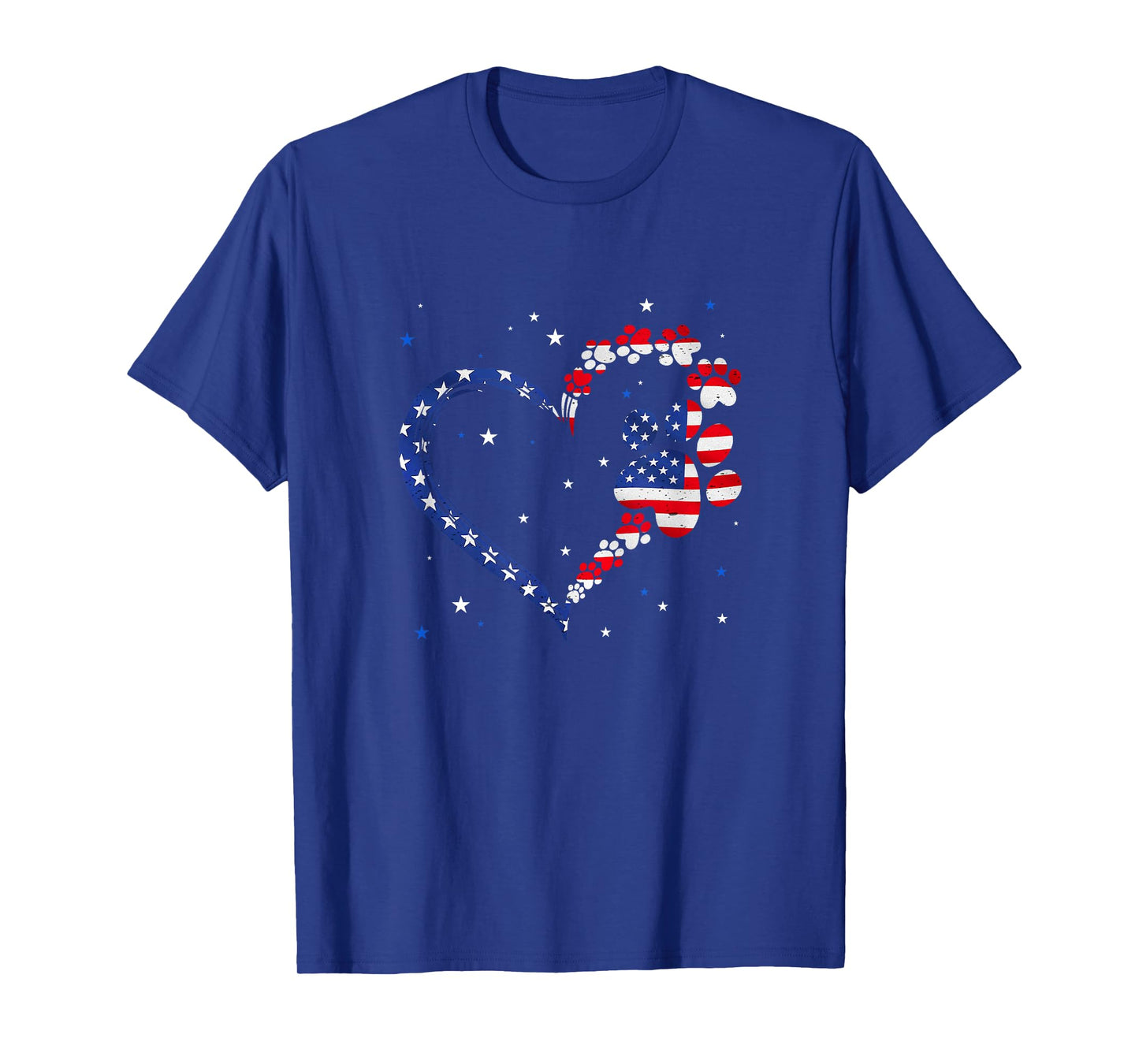 American Flag Patriotic Dog Cat 4Th Of July T-Shirt
