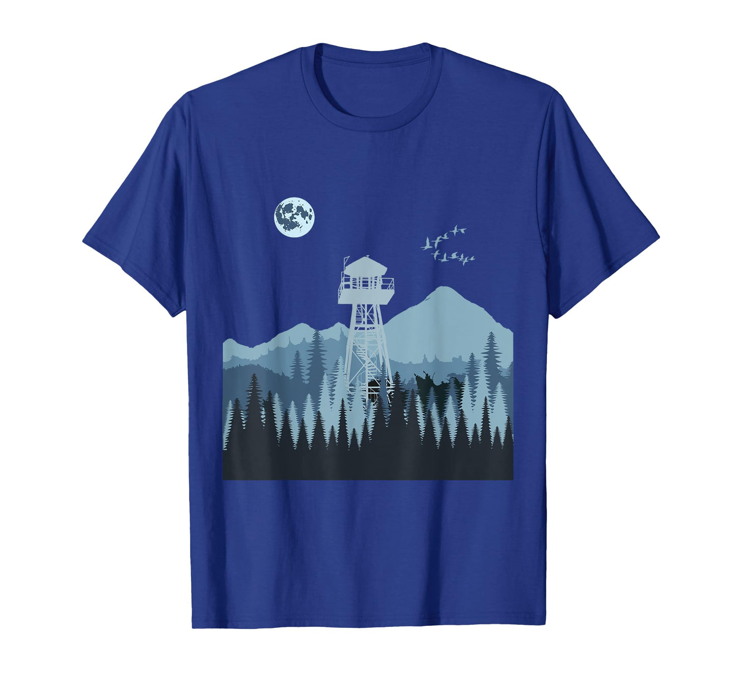 Mountain Forest Fire Lookout Tower T-Shirt
