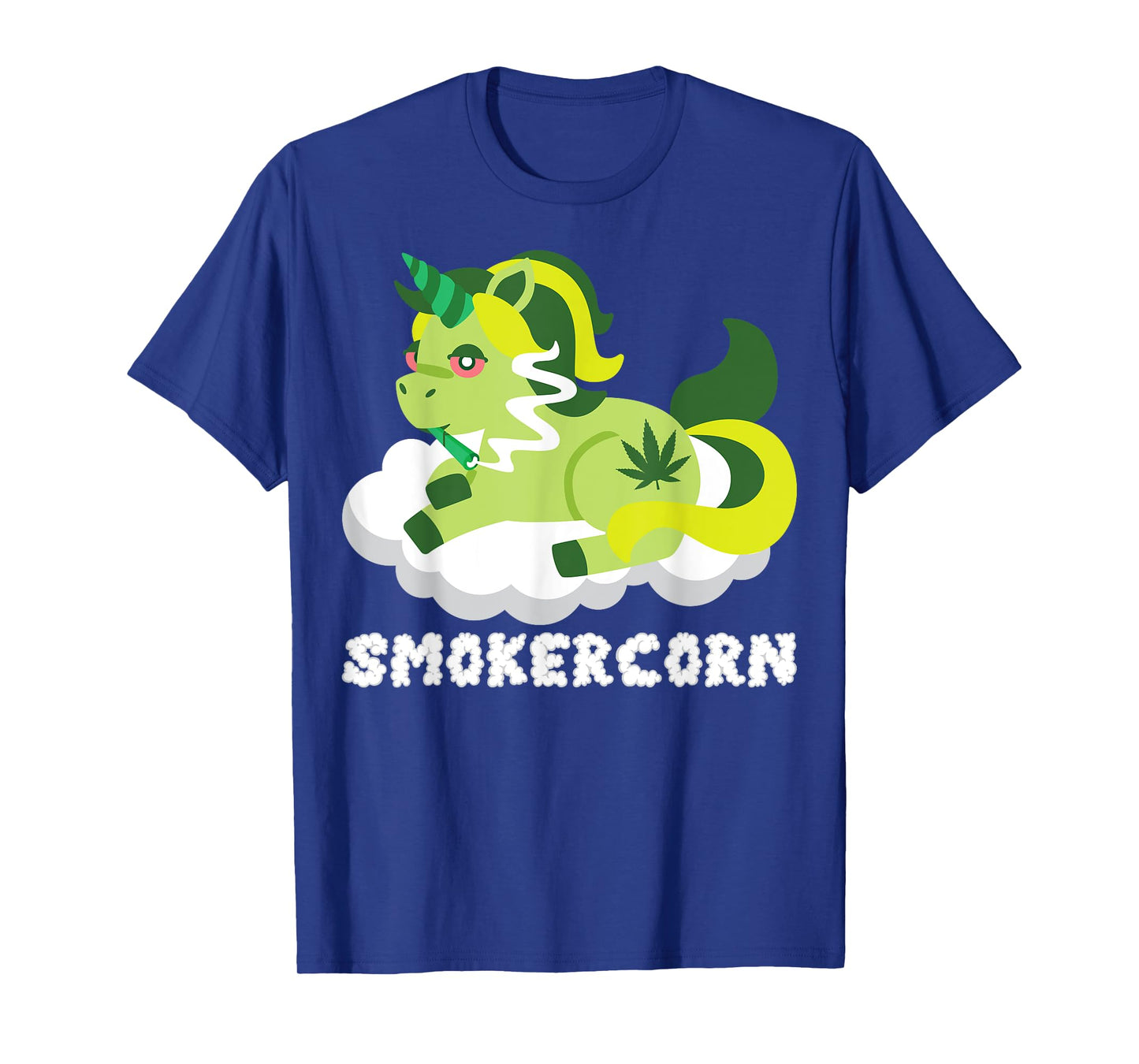 Smokercorn Unicorn 420 Weed Cannabis Marijuana Stoner Gift T-Shirt