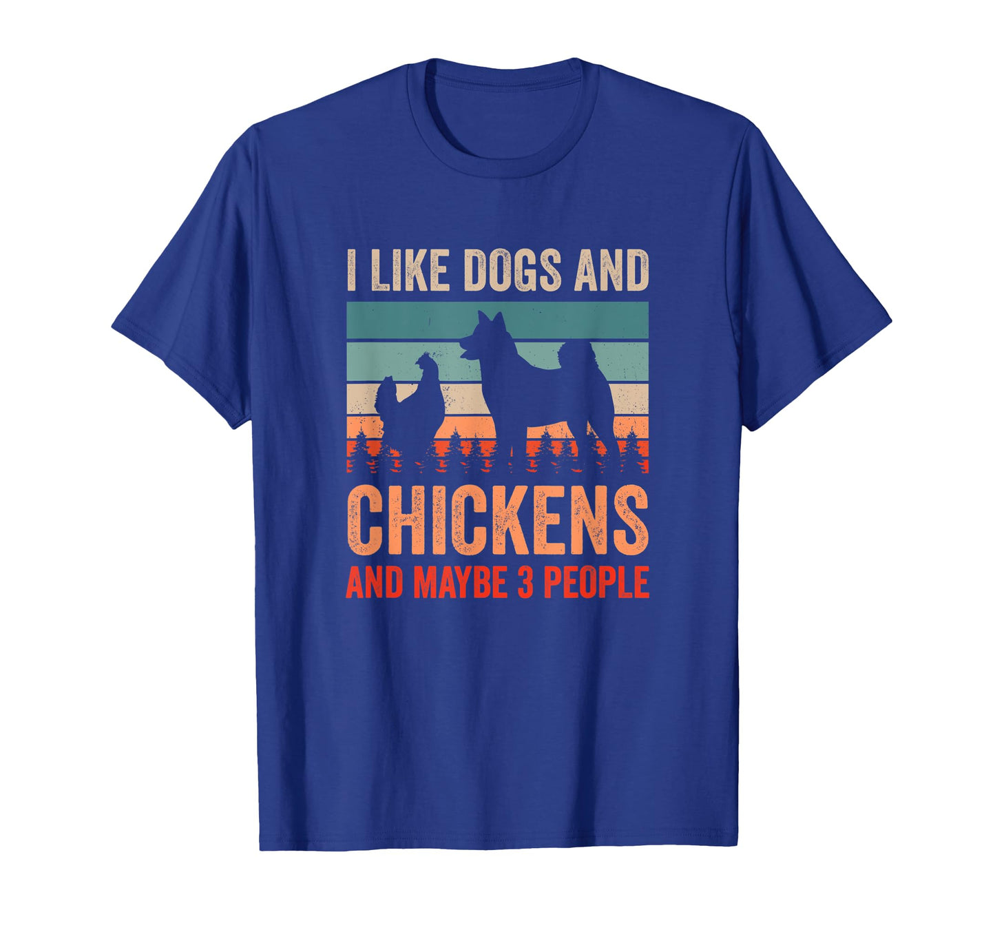 Vintage I Love Dogs And Chicken And Maybe 3 Other People T-Shirt