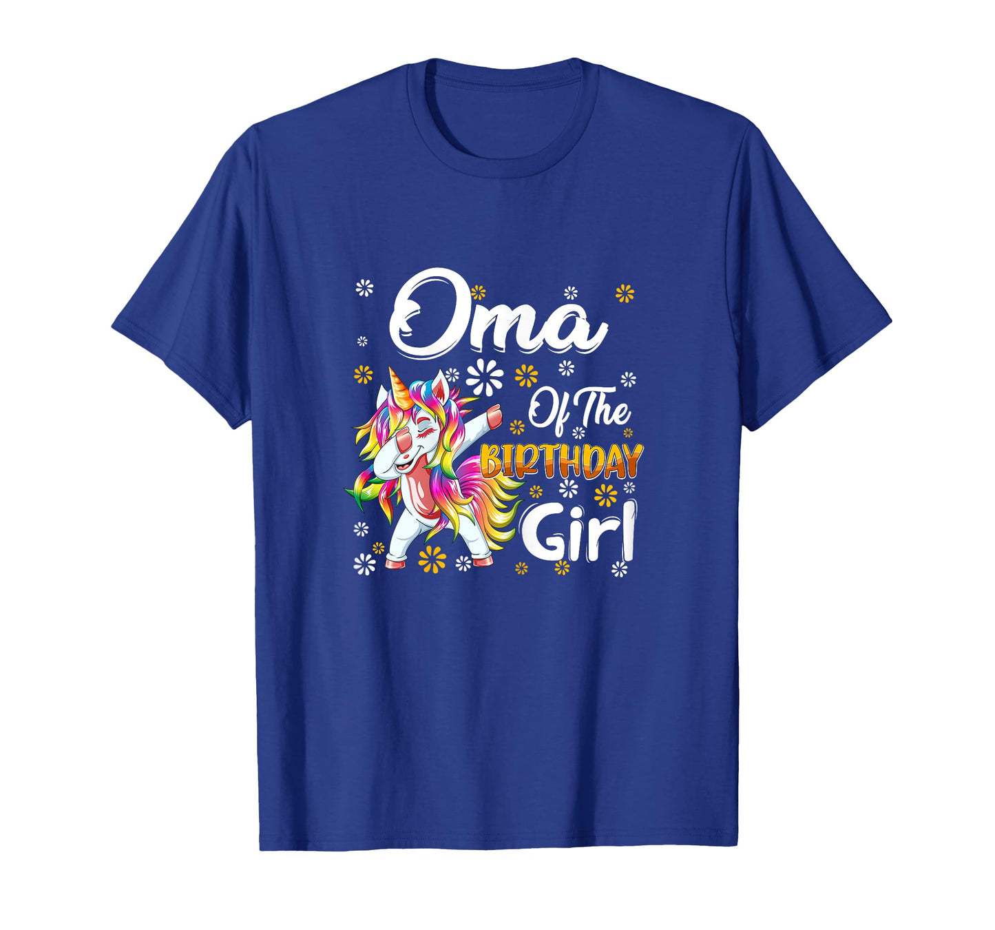 Awesome Dabbing Unicorn Birthday Oma Family Matching T-Shirt