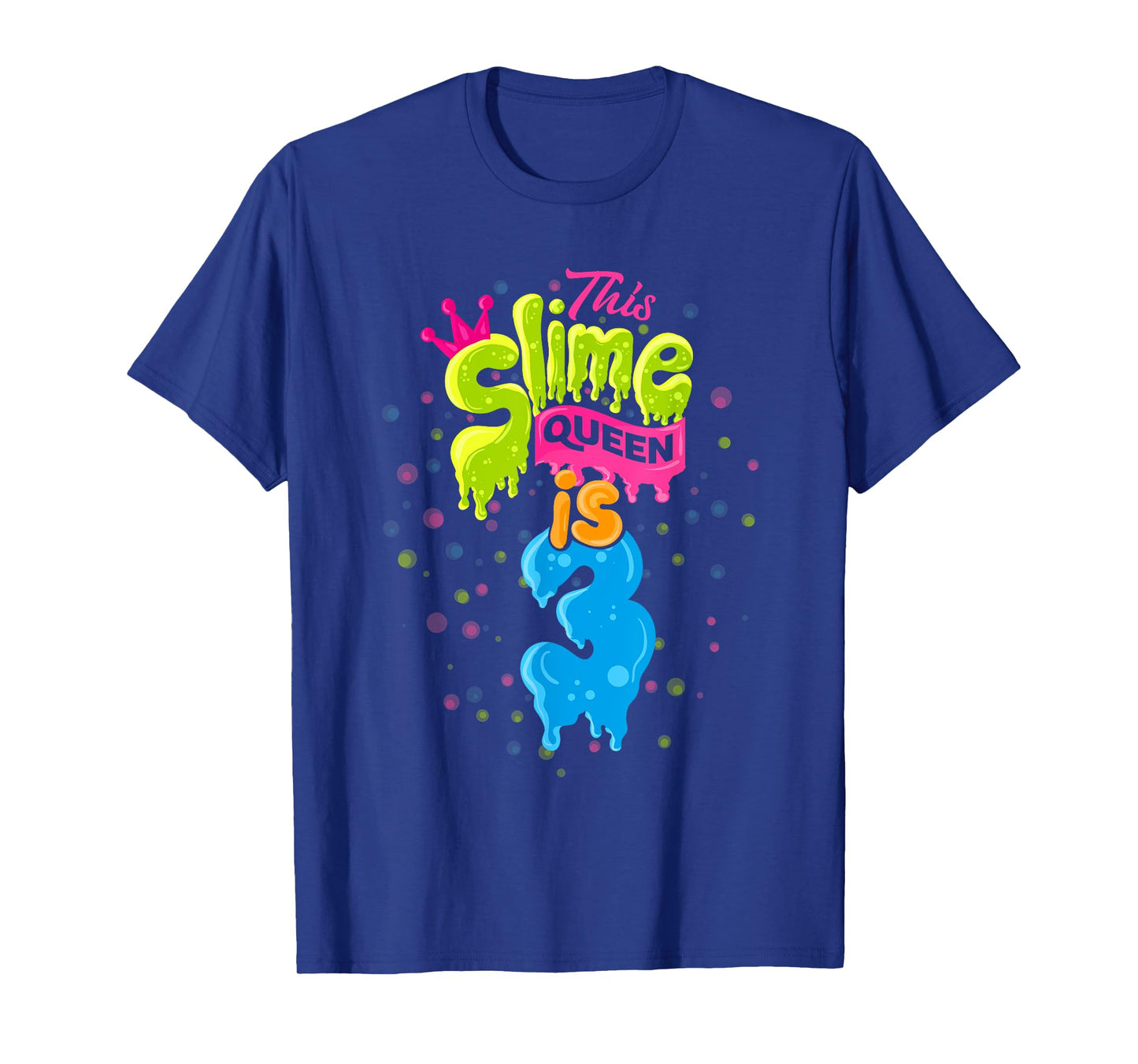 Slime Queen T-Shirt 3rd Birthday Slime Shirt 3 T-Shirt
