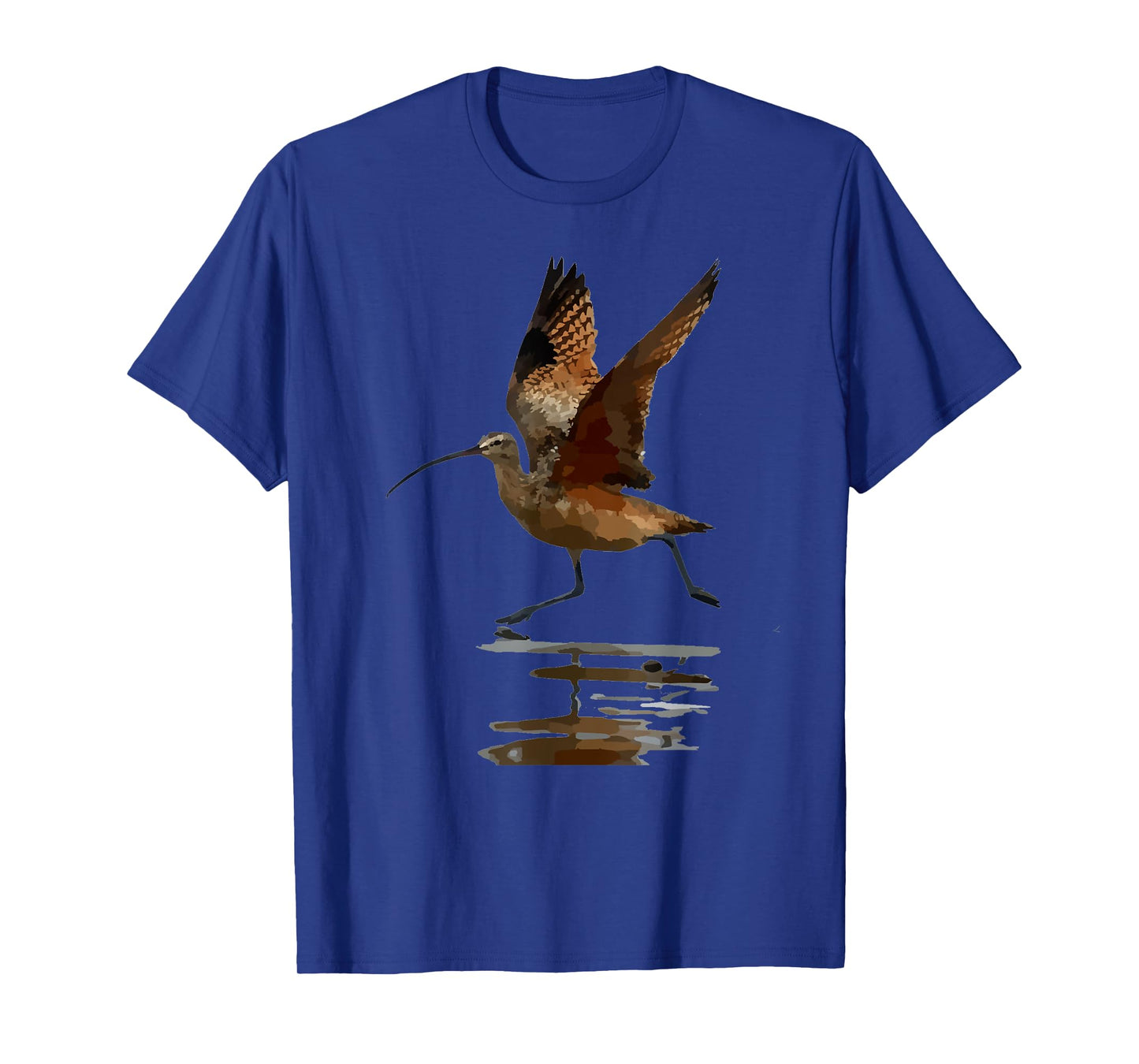 Curlew Bird Art Illustration T-Shirt