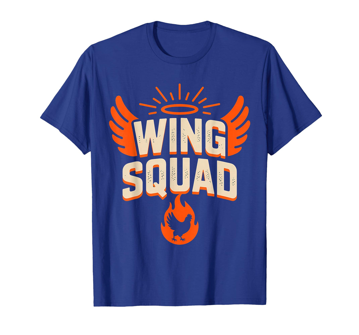 Vintage Wing Squad Chicken BBQ Party Family Humor T-Shirt