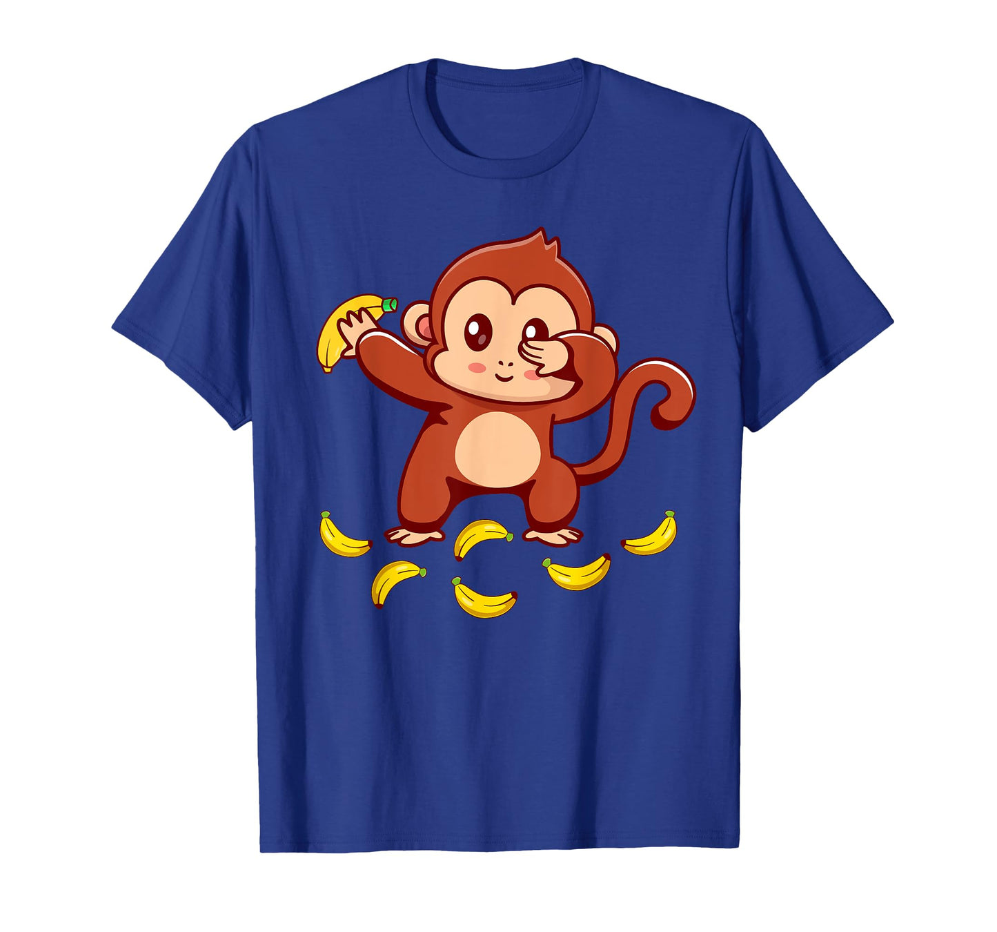 Monkey Shirt Kids Dabbing Monkey With Bananas Plush Toddler T-Shirt