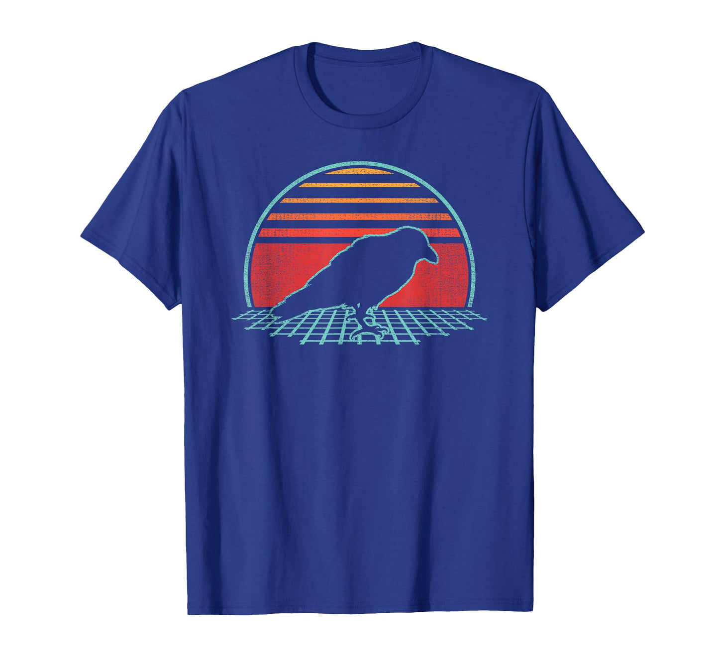 Raven Crow Lover Bird Animal Retro Vintage 80s Style T-Shirt