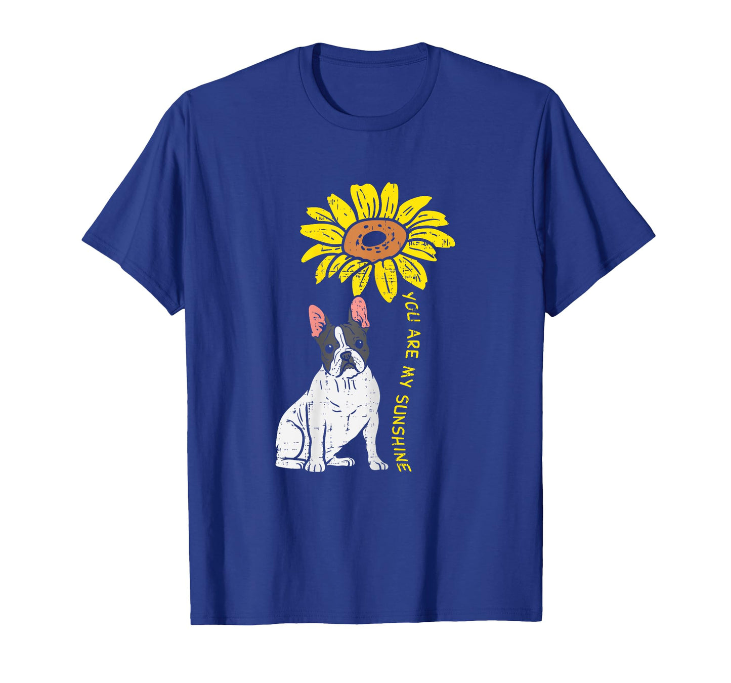 French Bulldog Sunflower Sunshine Frenchie Dog Women Gift T-Shirt