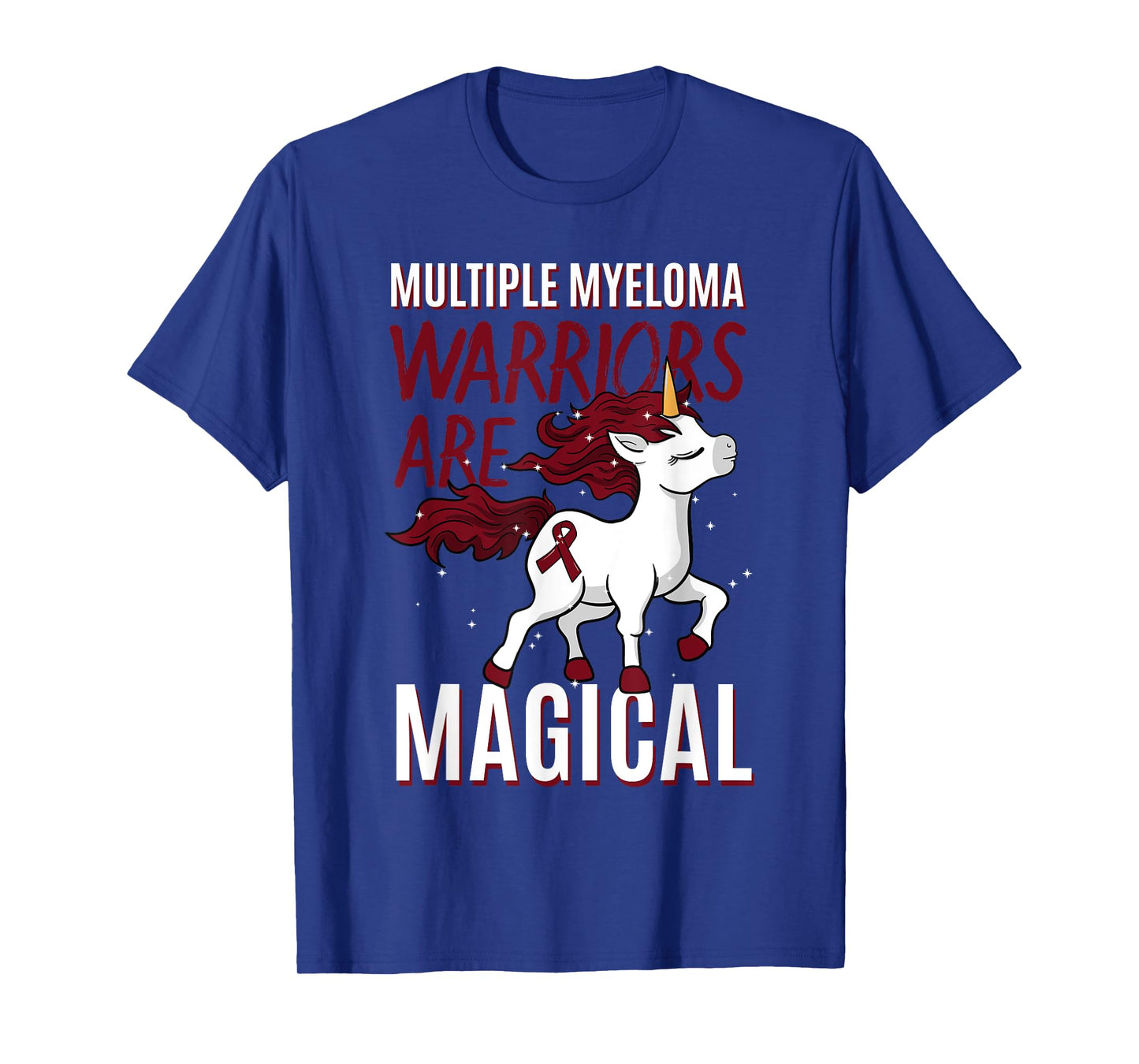 Multiple Myeloma Awareness Unicorn Lover Myelomatosis Gift T-Shirt