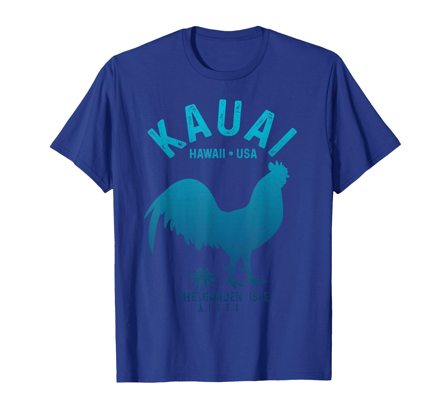 Kauai 1959 The Garden Isle Chicken Hawaii Vintage Hawaiian T-Shirt