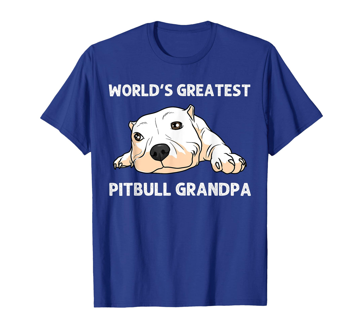 Funny Pitbull Gift For Grandpa Men Canine Dog Puppy Animal T-Shirt