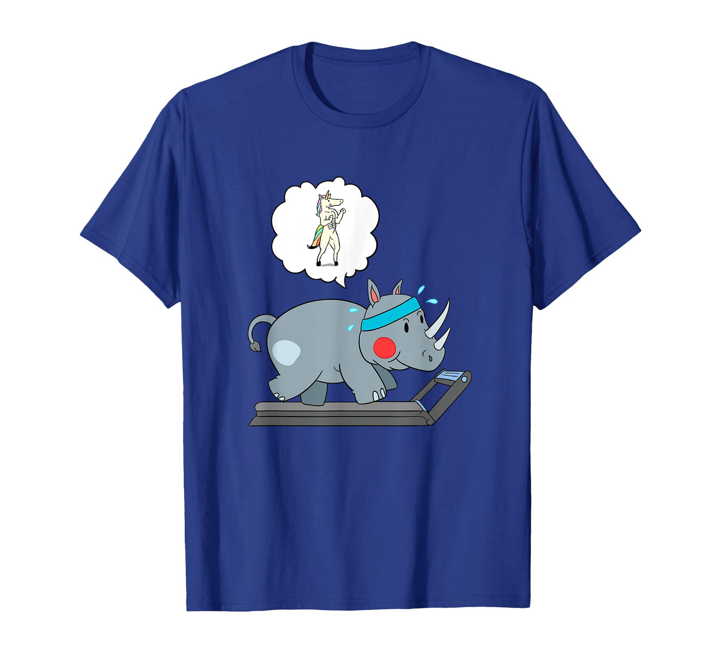 Rhino and Unicorn Cardio - Funny Running T-Shirt T-Shirt