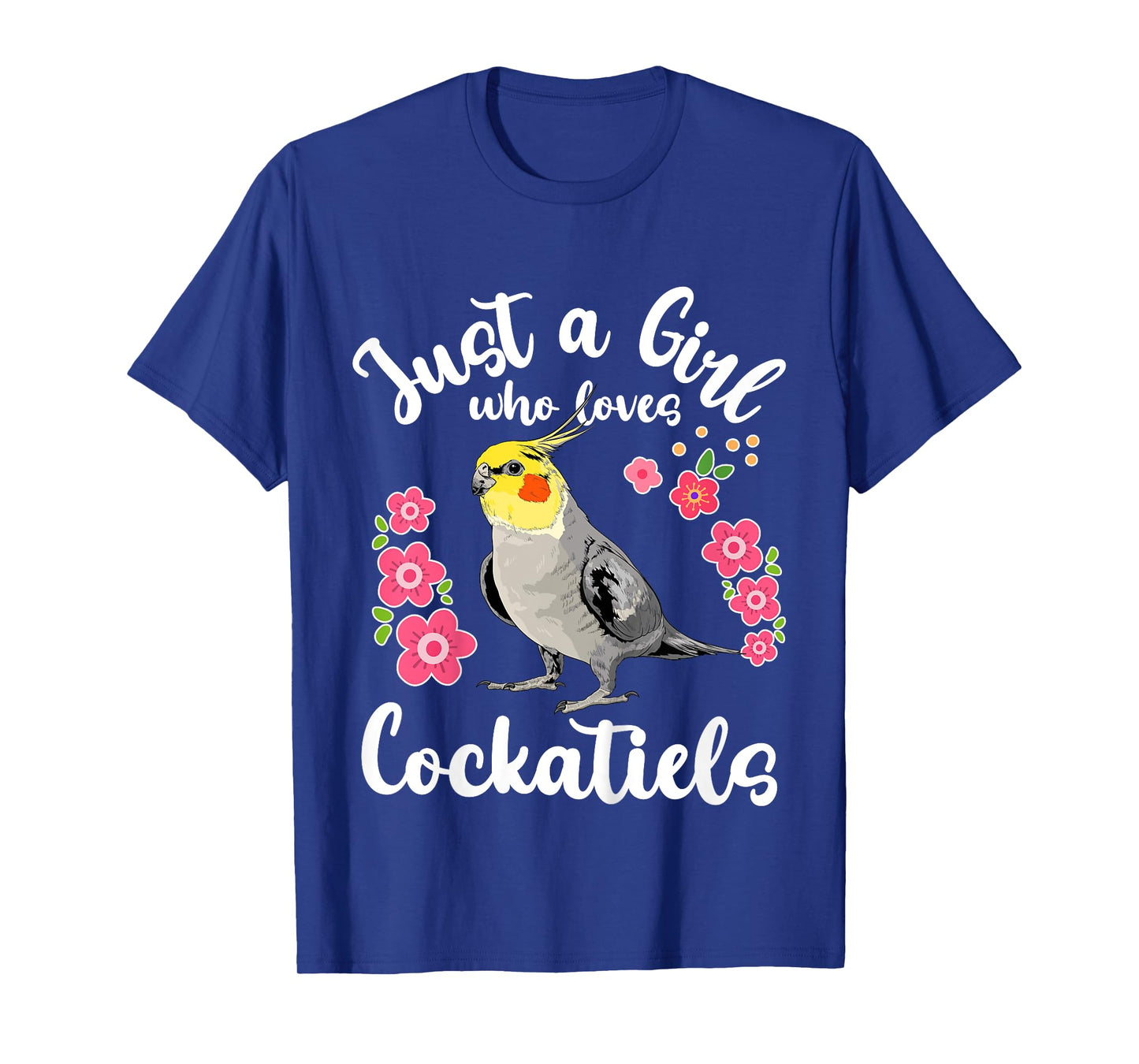 Kids Cockatiel Just a Girl Who Loves Cockatiels T-Shirt