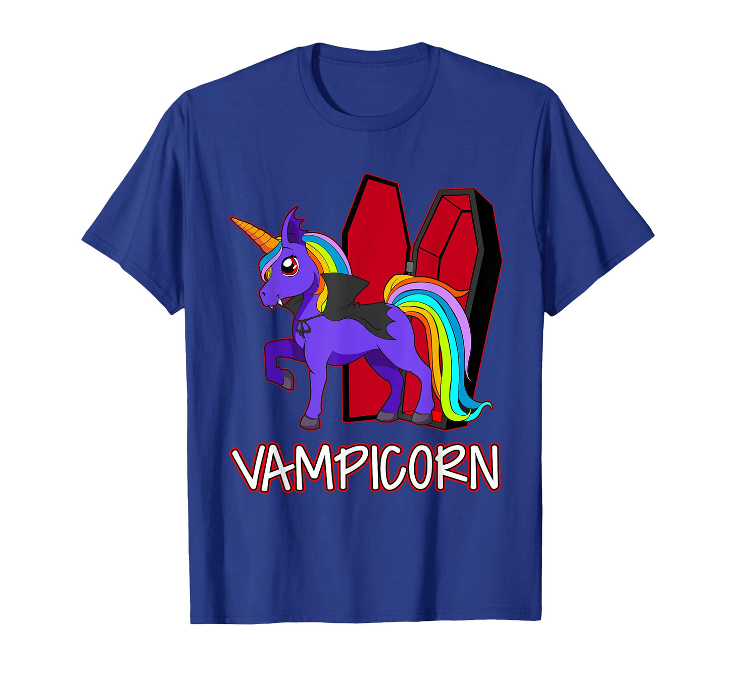 Unicorn Vampire Vampicorn Cute Women Halloween Party T-Shirt