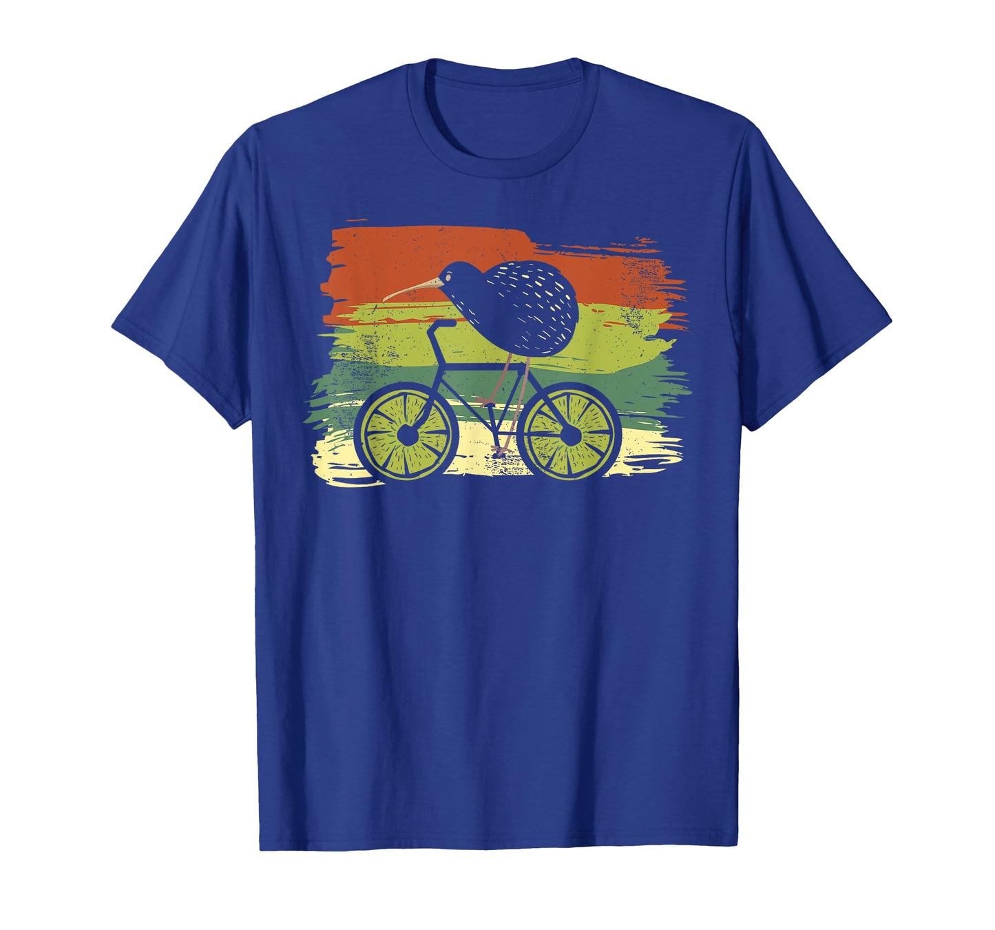 Cycle New Zealand Funny Kiwi on a Bicycle Design Idea design T-Shirt