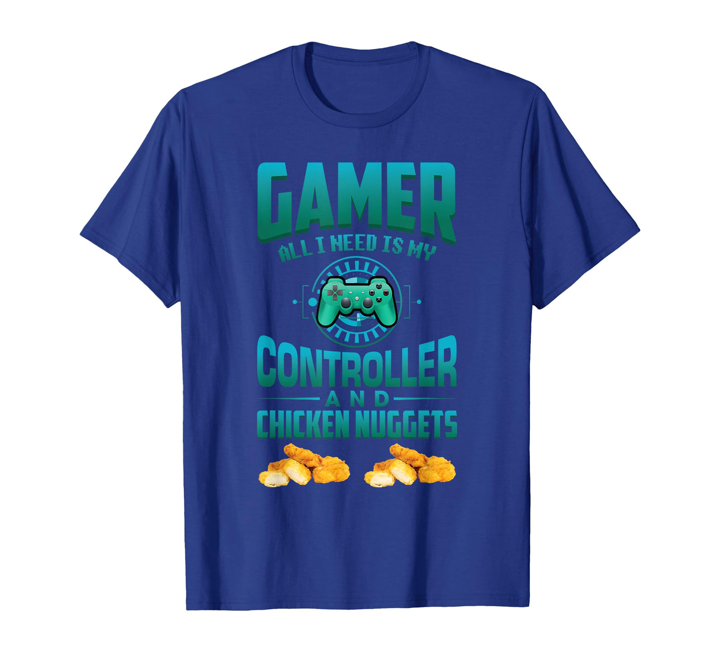 Gamer t-shirt for Kids Adults Video games Chicken nuggets T-Shirt