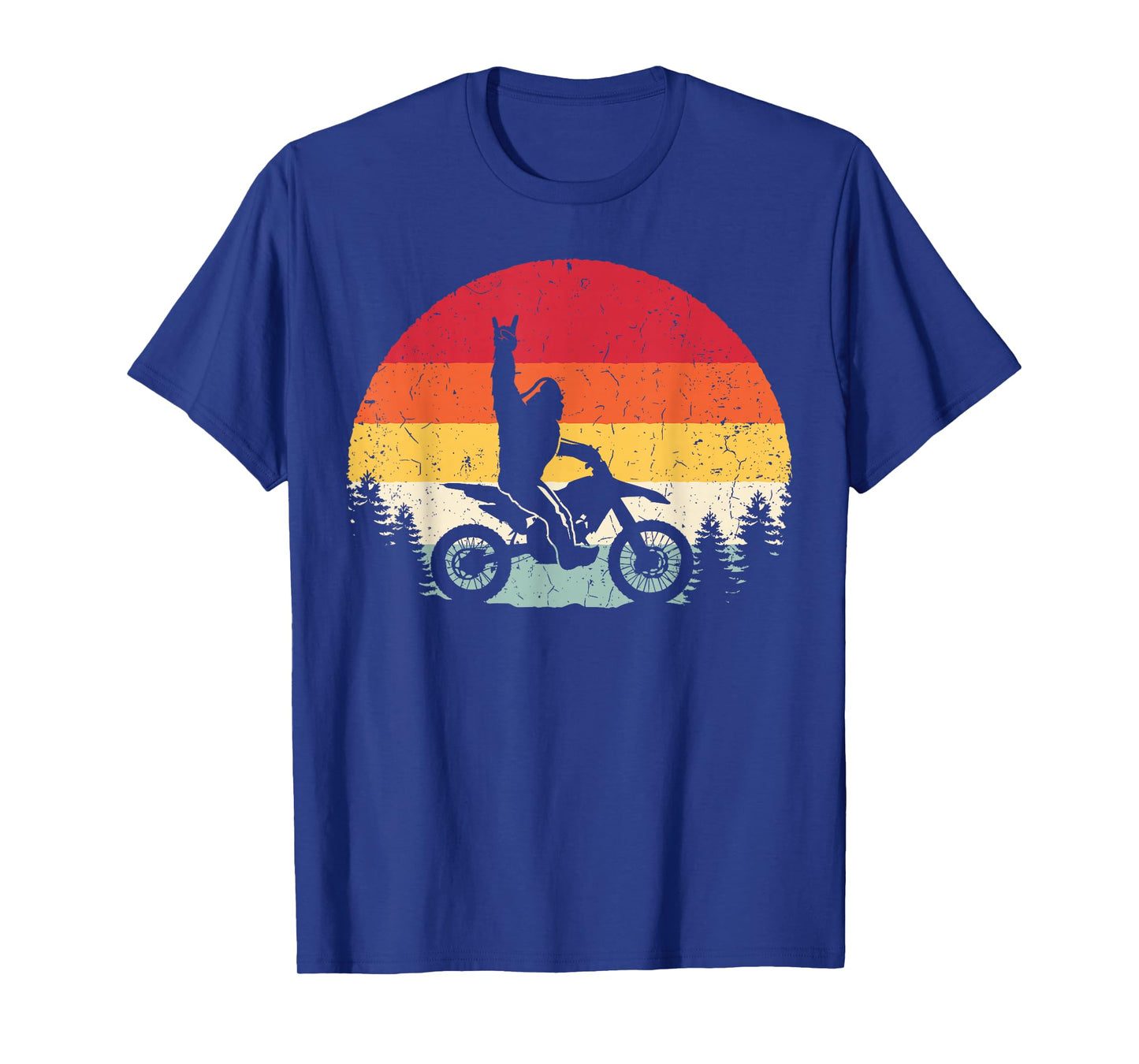 Bigfoot Dirt Bike Motocross Funny Sasquatch Enduro Vintage T-Shirt