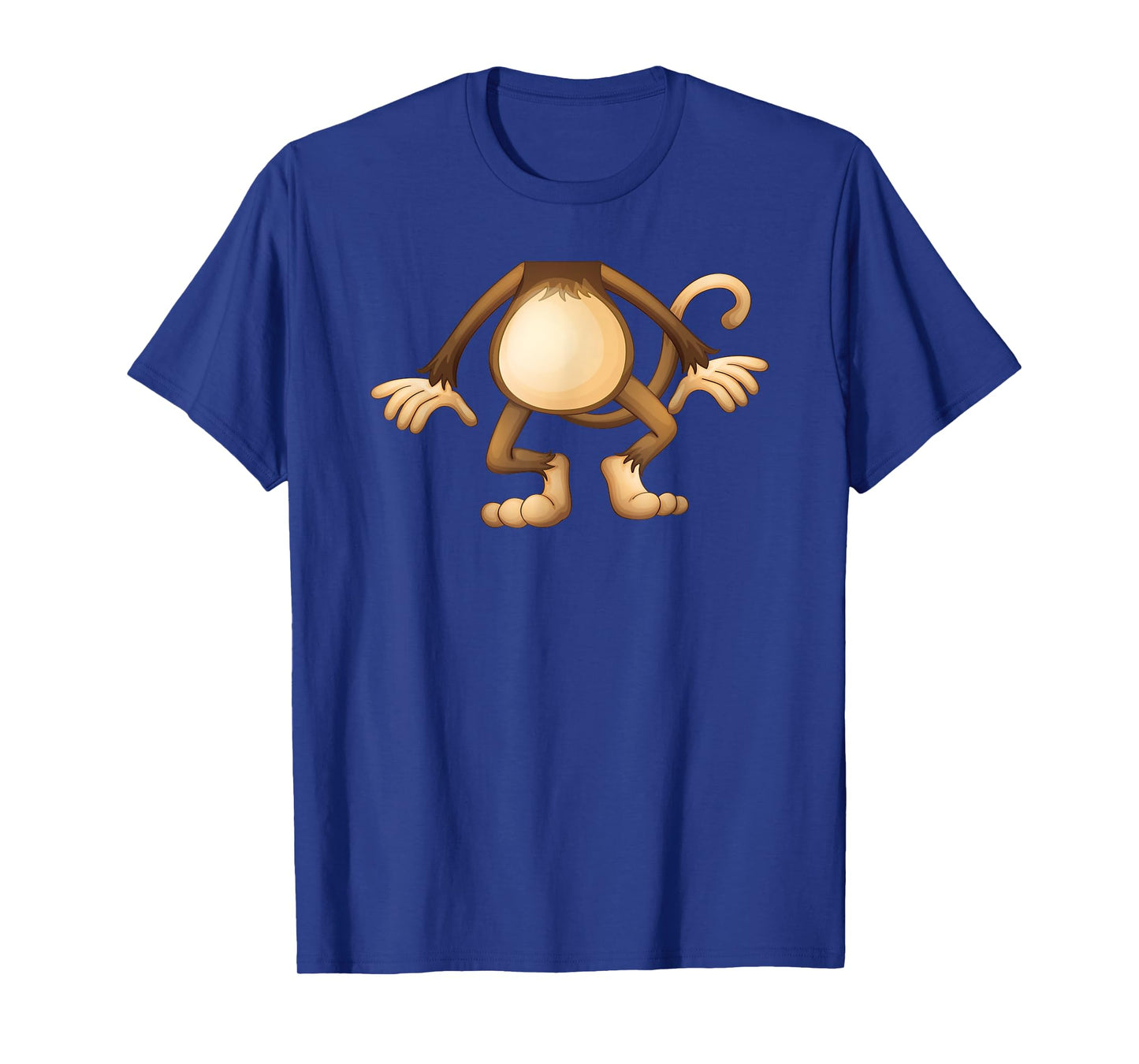 Headless Monkey Lazy DIY Halloween Costume Funny Animal Body T-Shirt