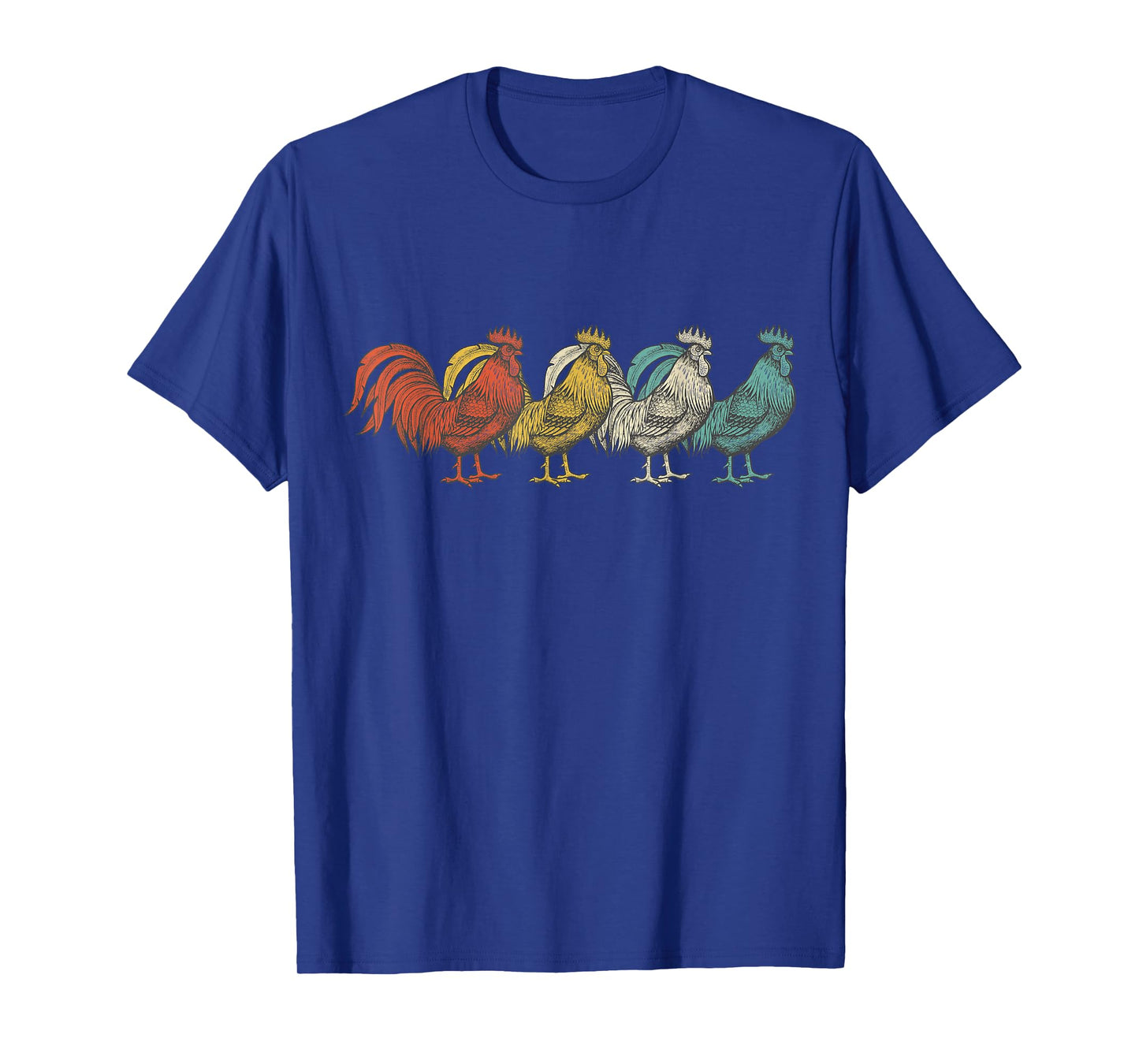 Vintage 1980s Retro Rooster Poultry Farmer Chicken T-Shirt