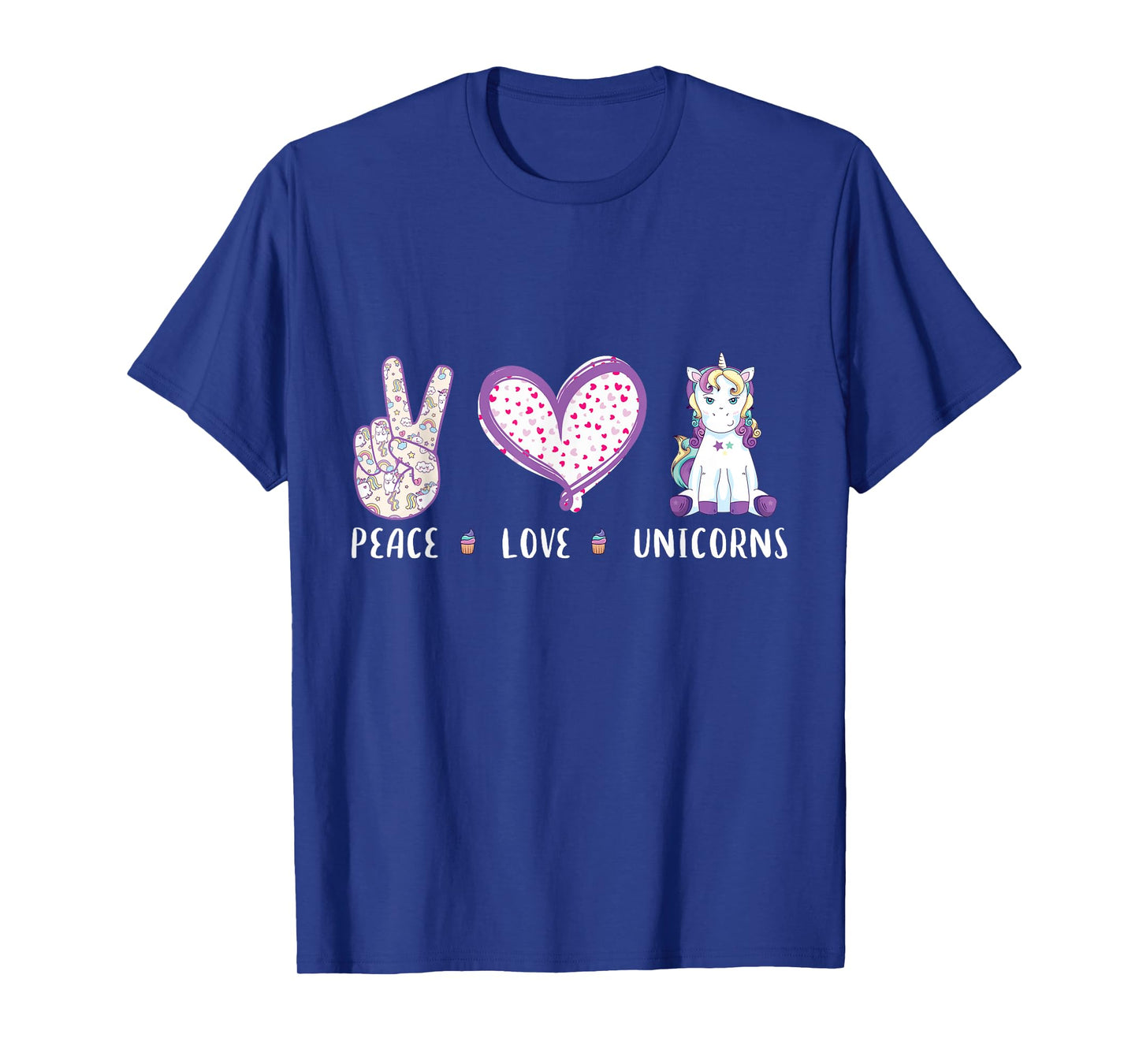 peace love Unicorns gifts for kids girls boys women T-Shirt