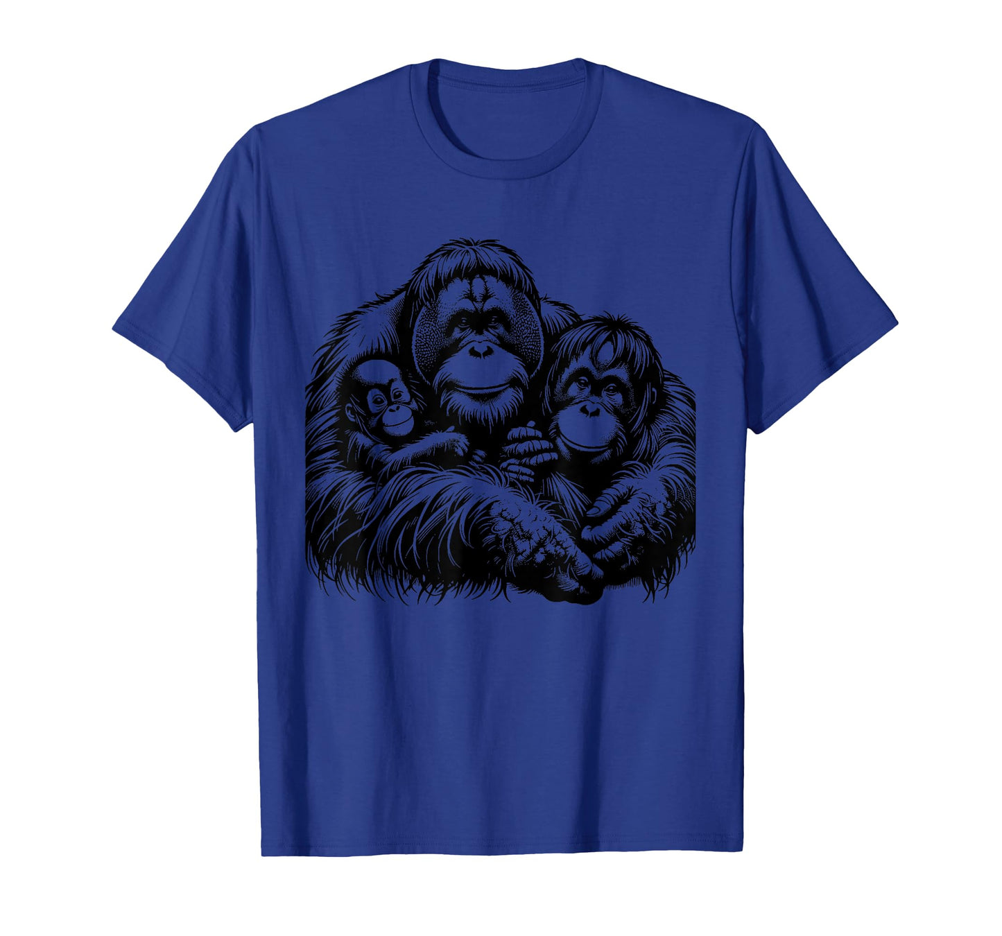 Vintage Orangutan Primate monkey adorable family funny T-Shirt