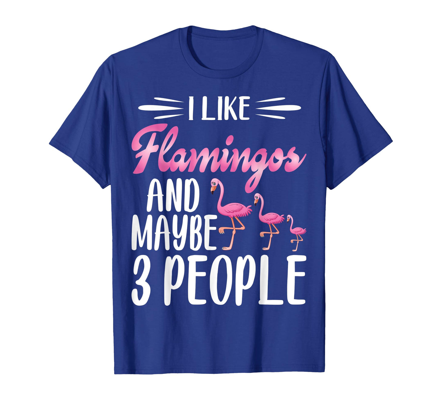 I Like Flamingos and Maybe 3 People | Flamingo Lover T-Shirt