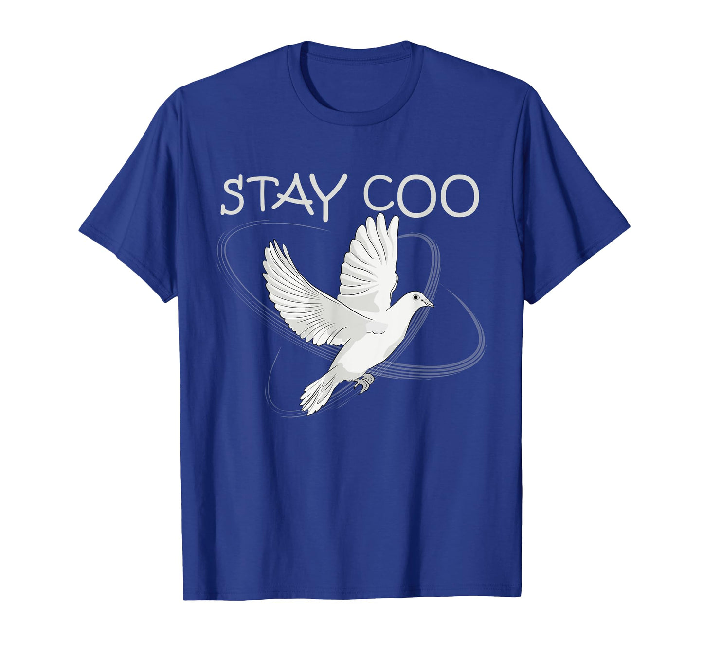 Stay Coo Funny White Pigeon Pun for Bird Lovers Birdwatcher T-Shirt