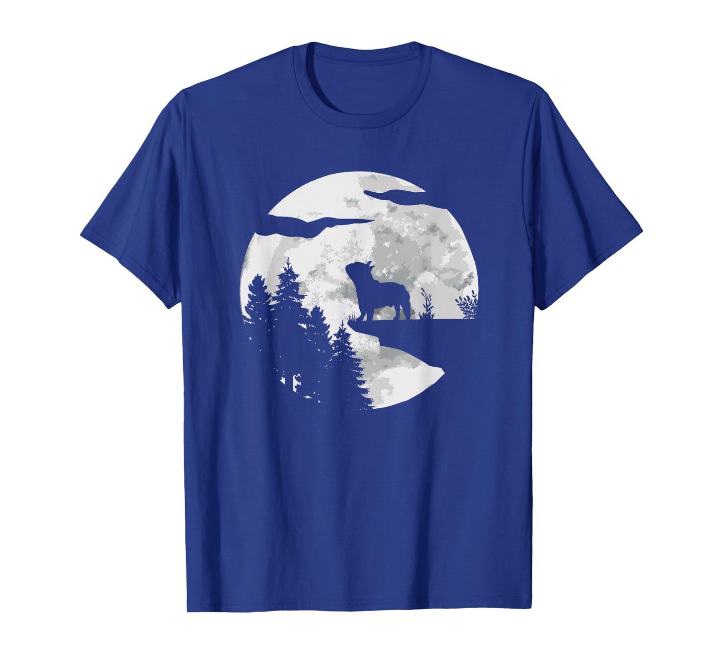 French Bulldog Full Moon At Night - Dog Lover French Bulldog T-Shirt