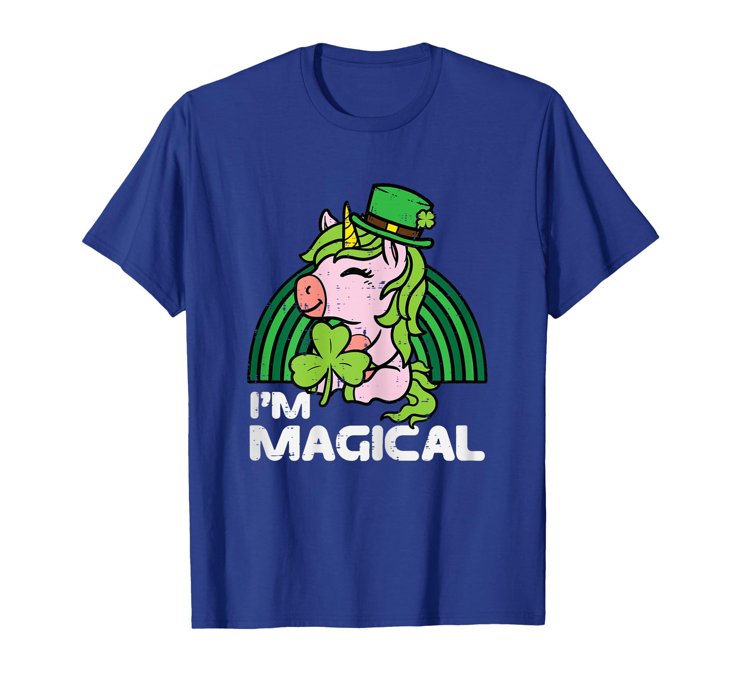 St Patricks Day Unicorn Im Magical Irish Girls Kids Toddlers T-Shirt