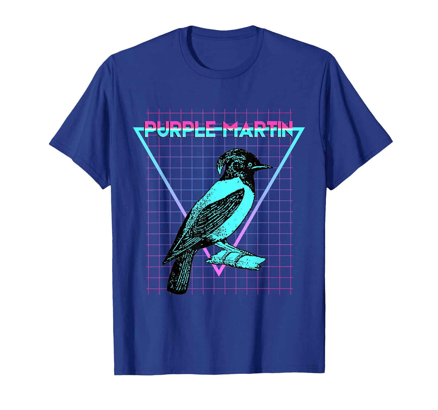Purple Martin Bird Aesthetic Retro Bird Lover T-Shirt