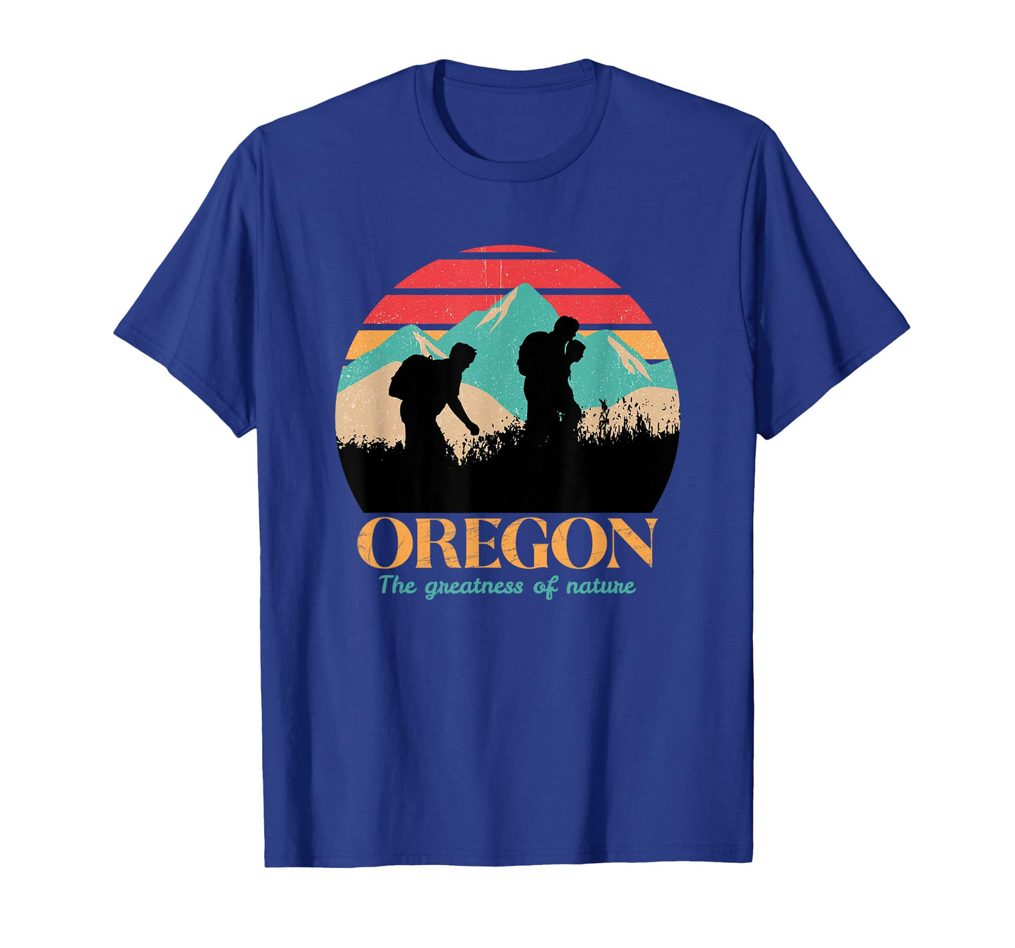 Oregon Hiking Mountains - Retro Aesthetic Design - Classic T-Shirt