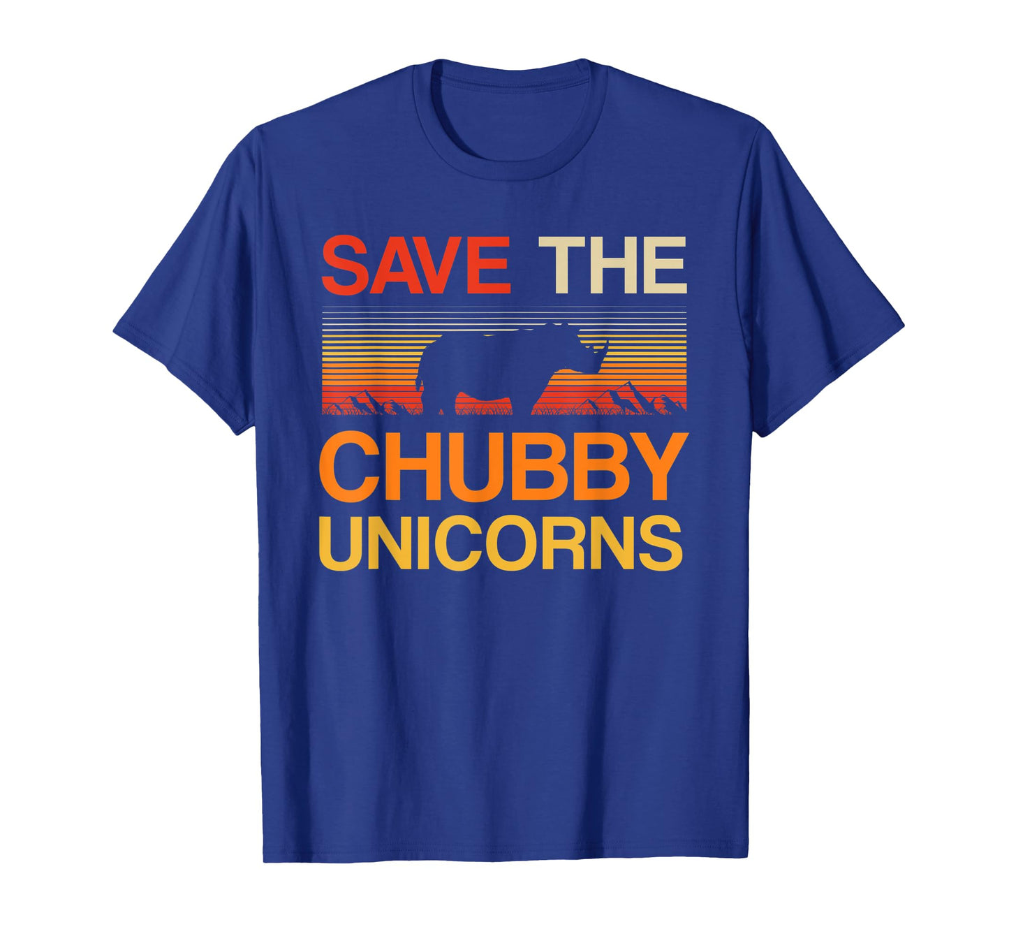 Novelty Save The Chubby Unicorn Tee T-Shirt