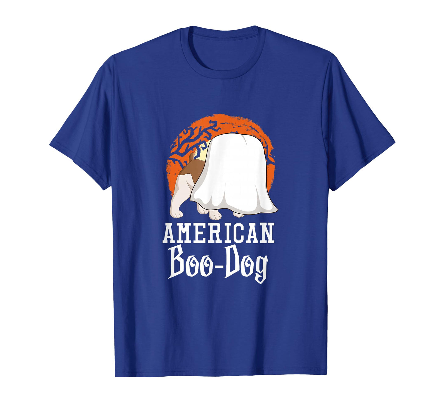 American Bulldog Dog American Boo Halloween Party T-Shirt